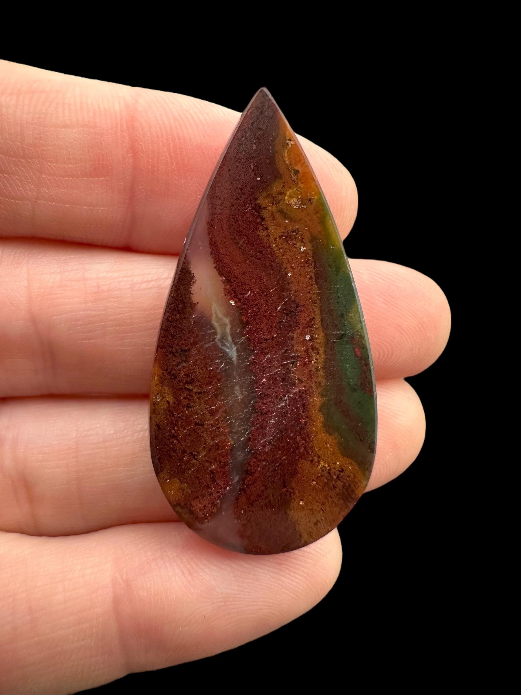 Moos agate cabochon – West Java, Indonesia - MECH88