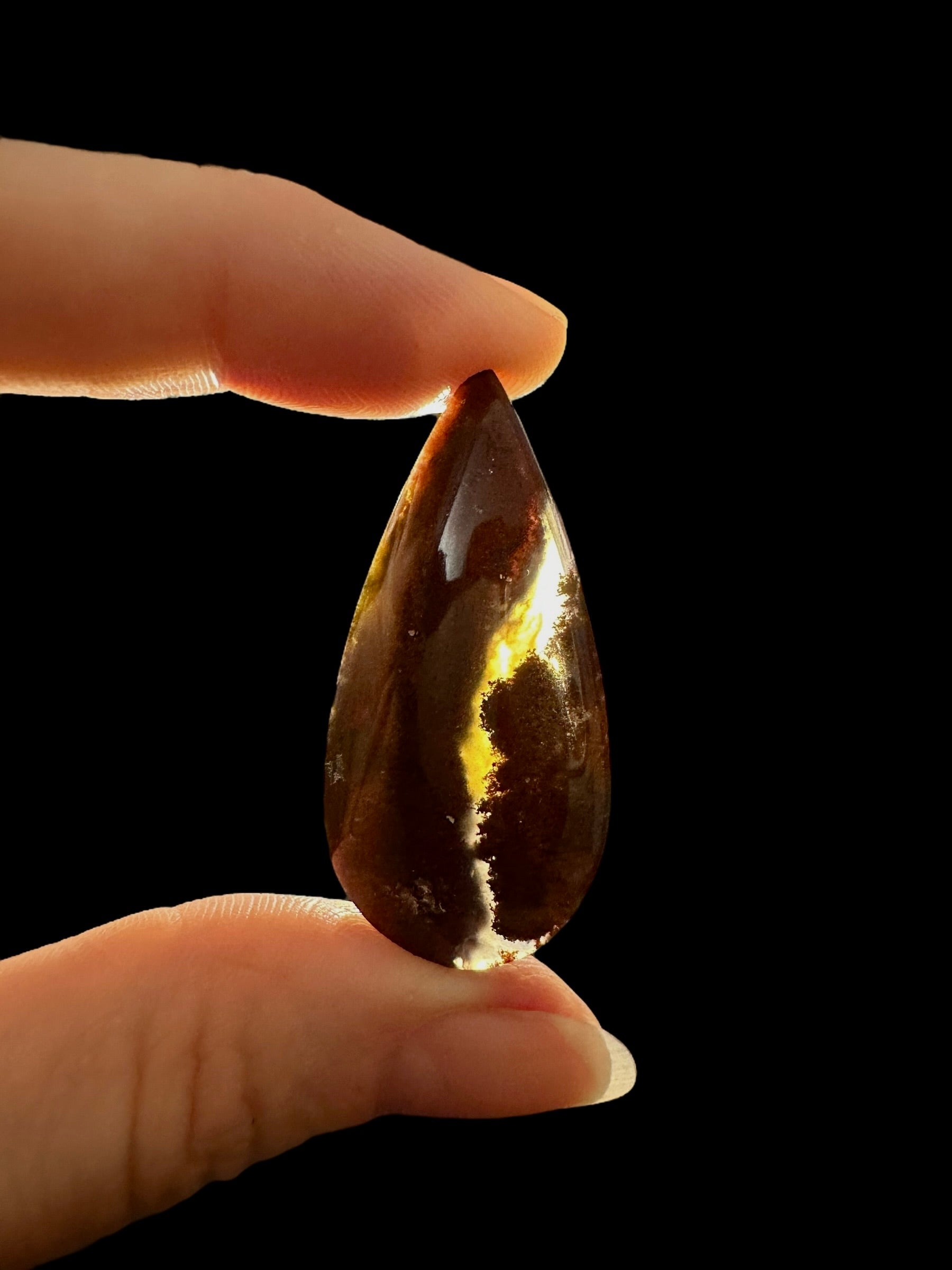 Moos agate cabochon – West Java, Indonesia - MECH88