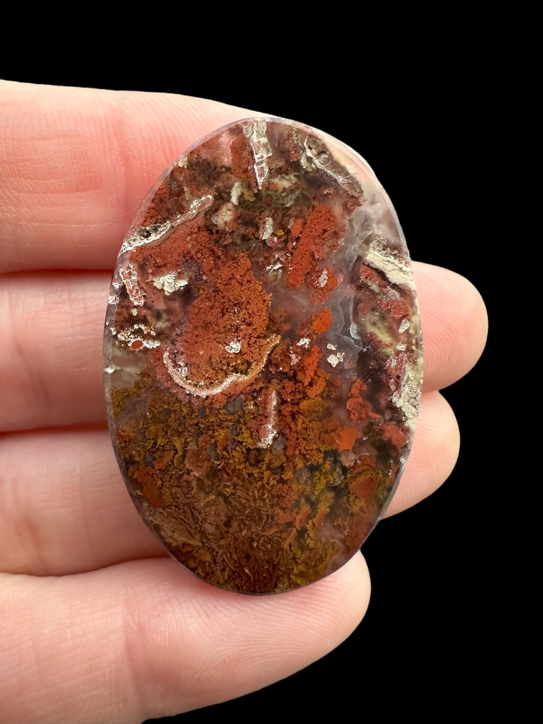 Moos agate cabochon – West Java, Indonesia - MECH89