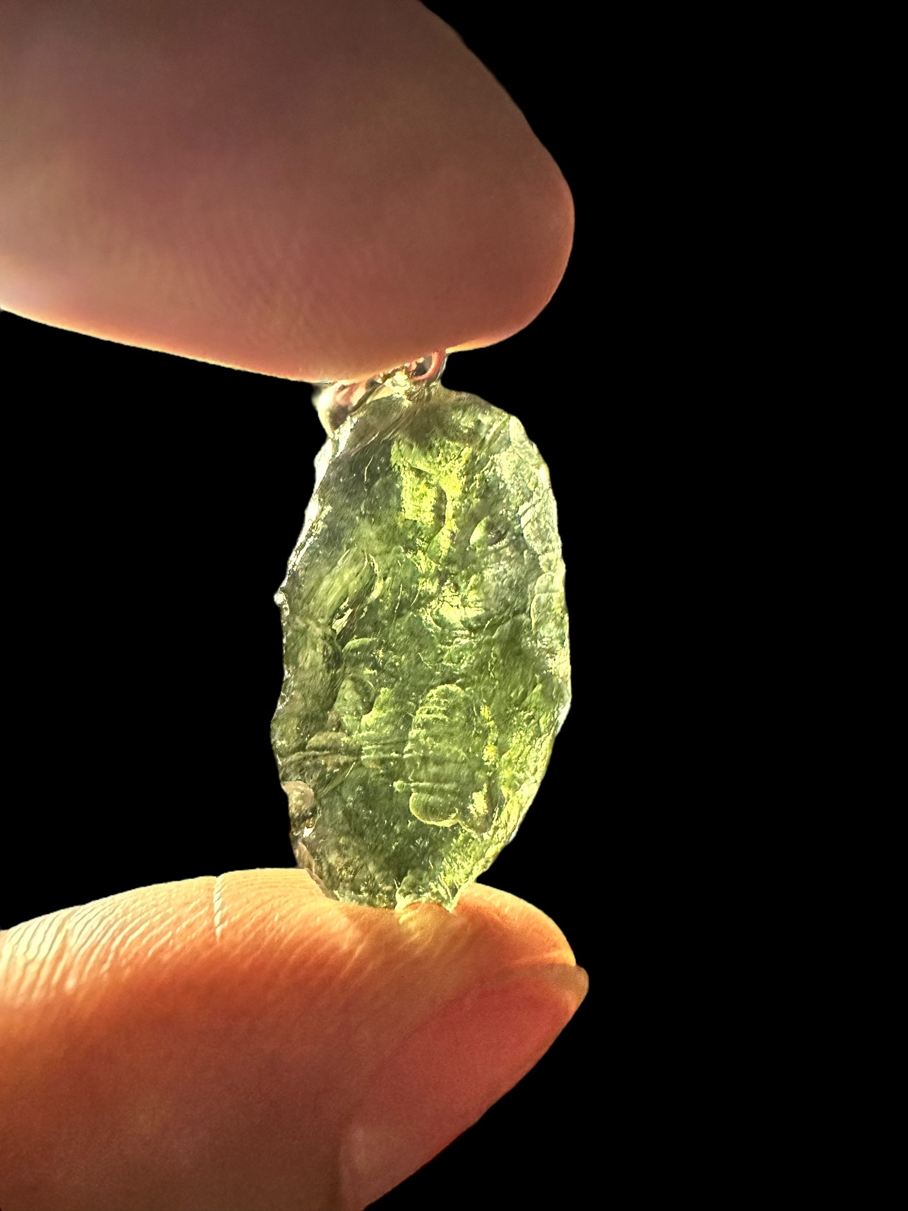 Silver moldavite pendant 2,3g - SP/V329