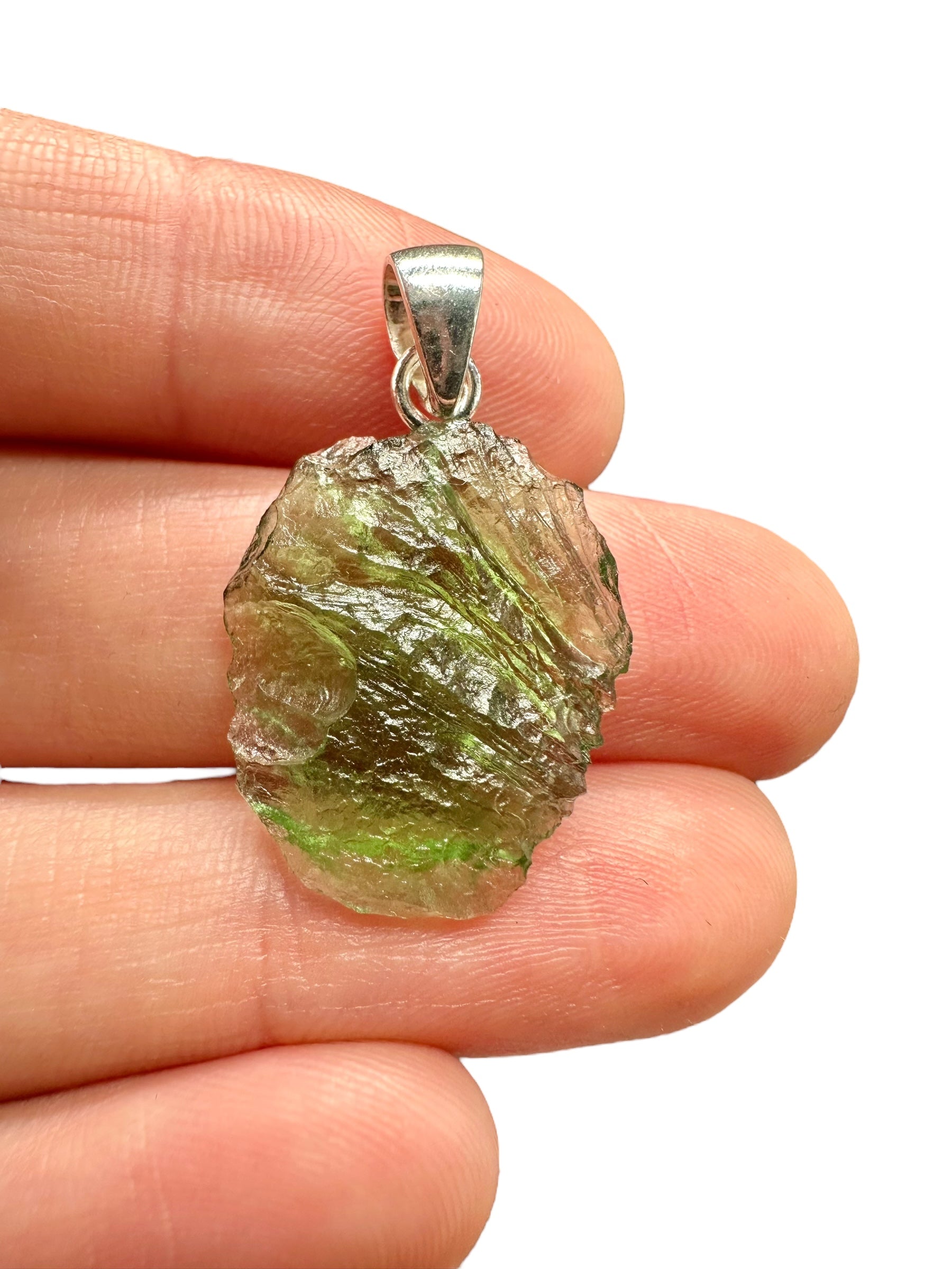 Silver moldavite pendant 2,5g - SP/V331
