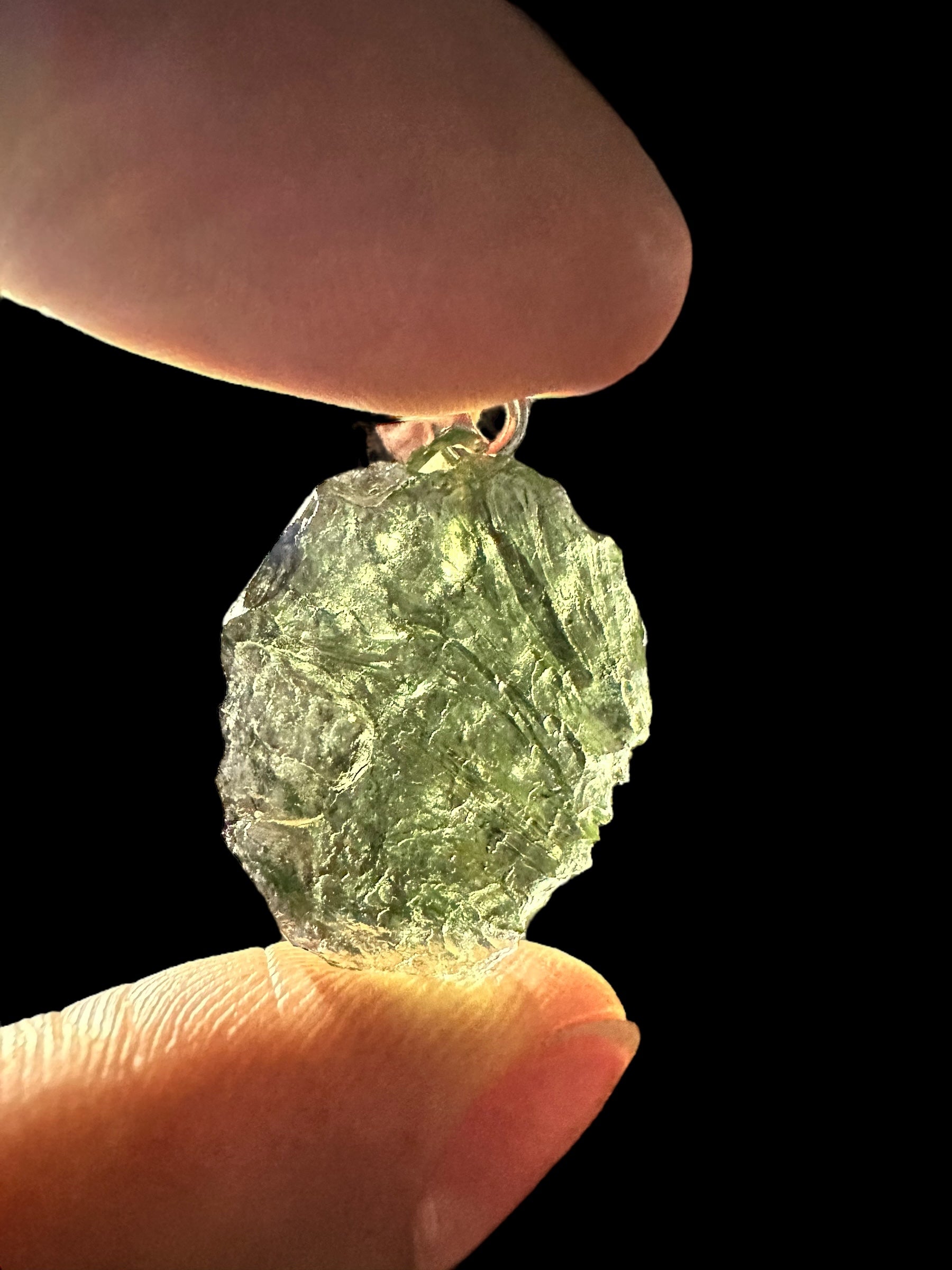 Silver moldavite pendant 2,5g - SP/V331