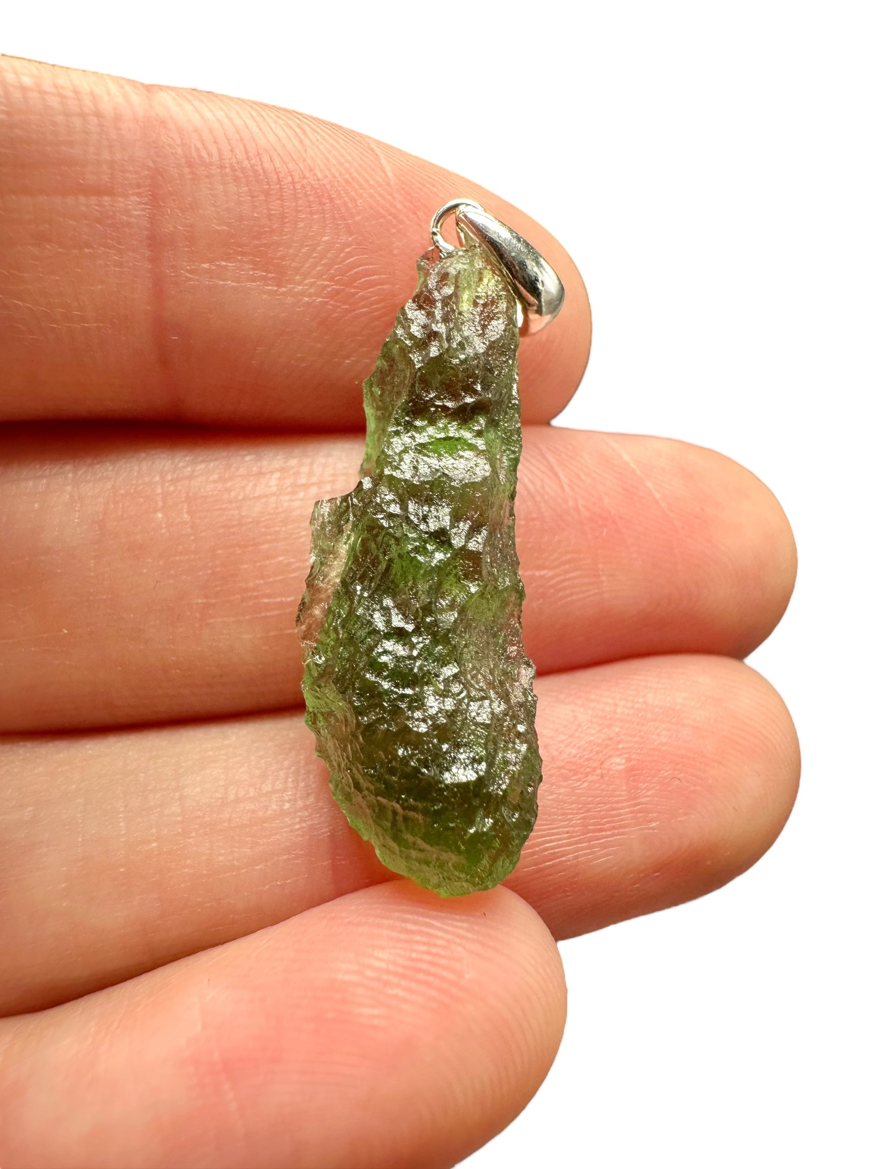 Silver moldavite pendant 2,2g - SP/V332