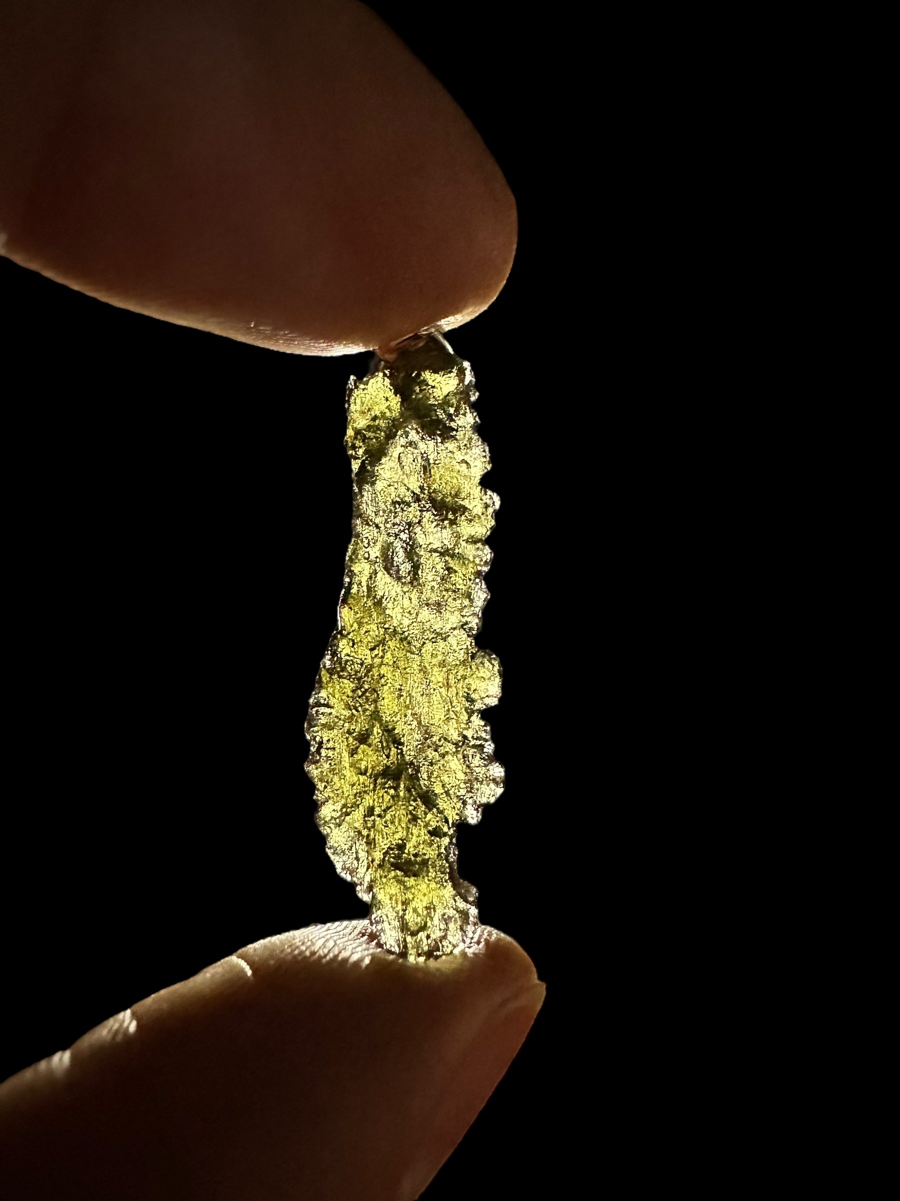 Silver moldavite pendant 1,6g - SP/V335