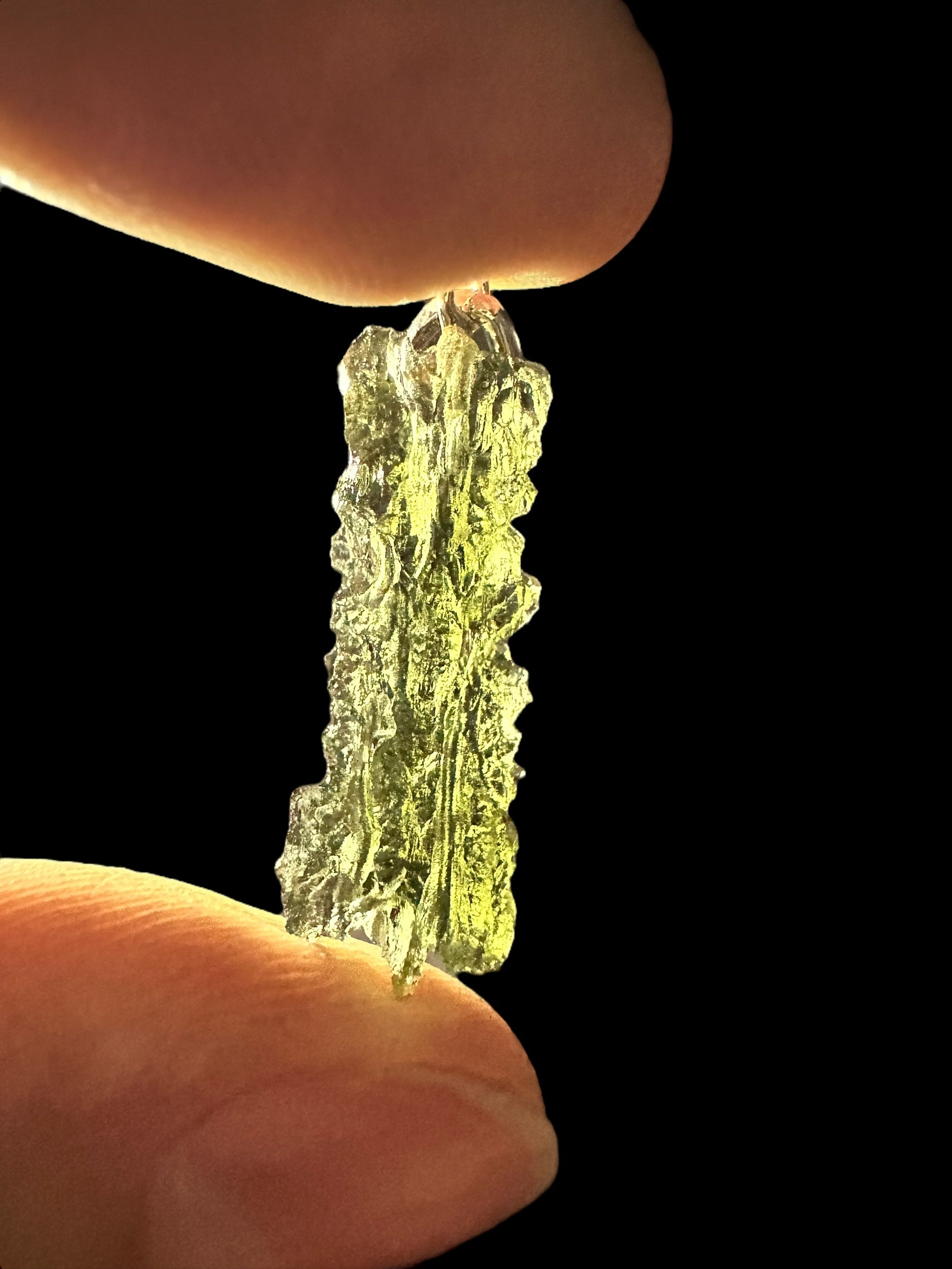 Silver moldavite pendant 1,8g - SP/V339