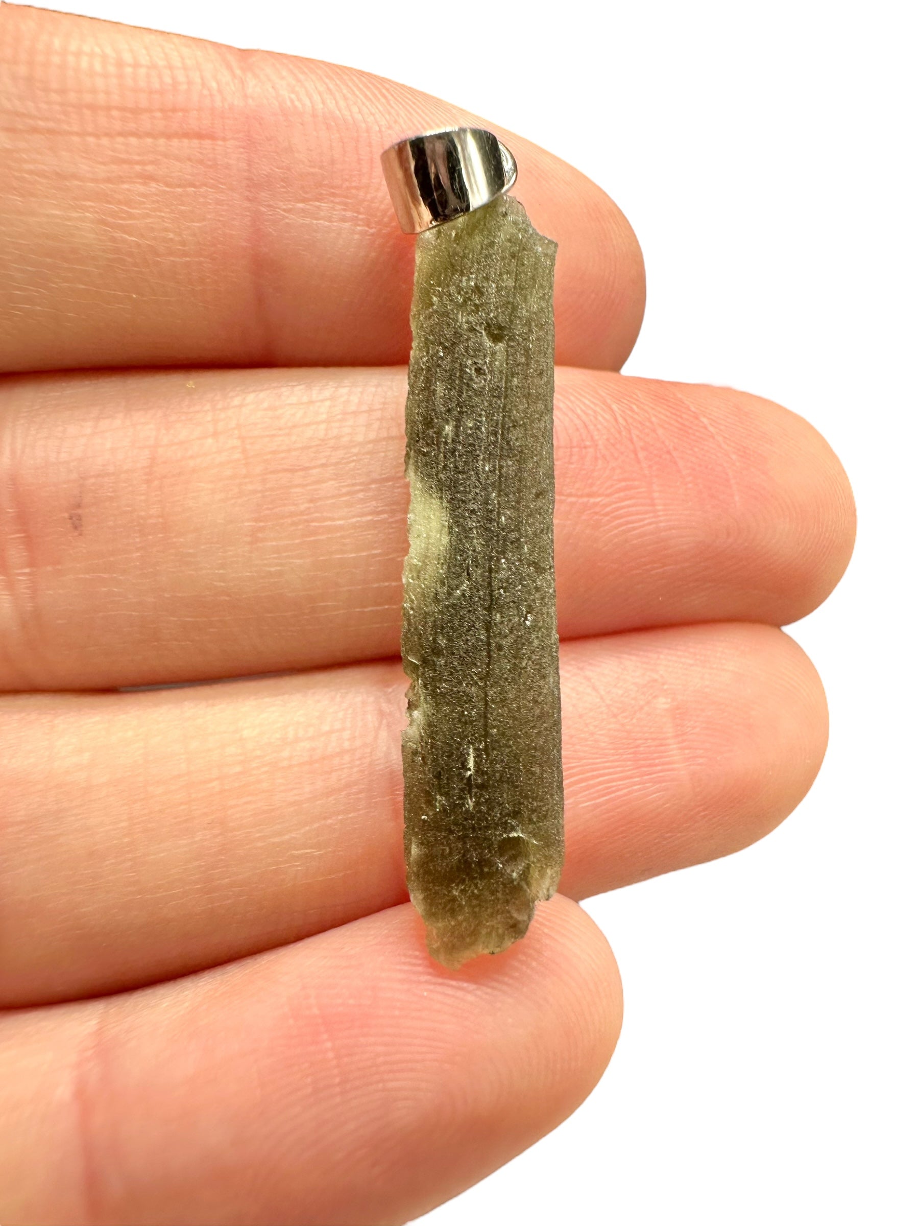 Silver moldavite pendant 2g - SP/V341