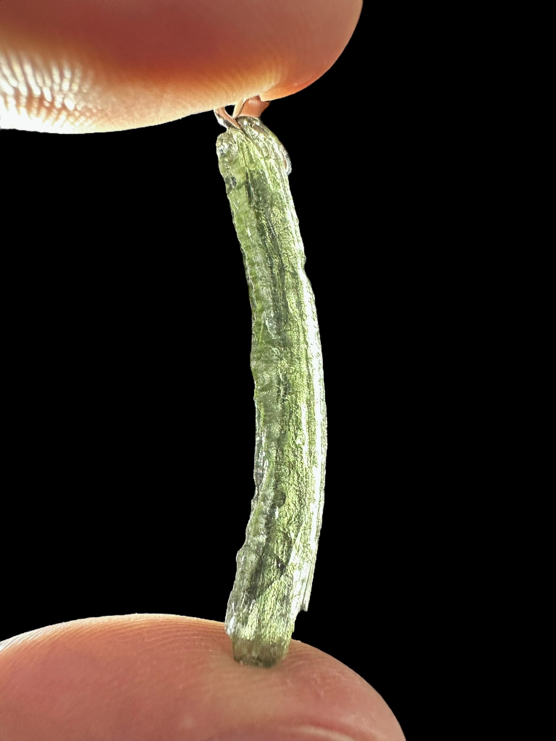 Silver moldavite pendant 1,2g - SP/V342