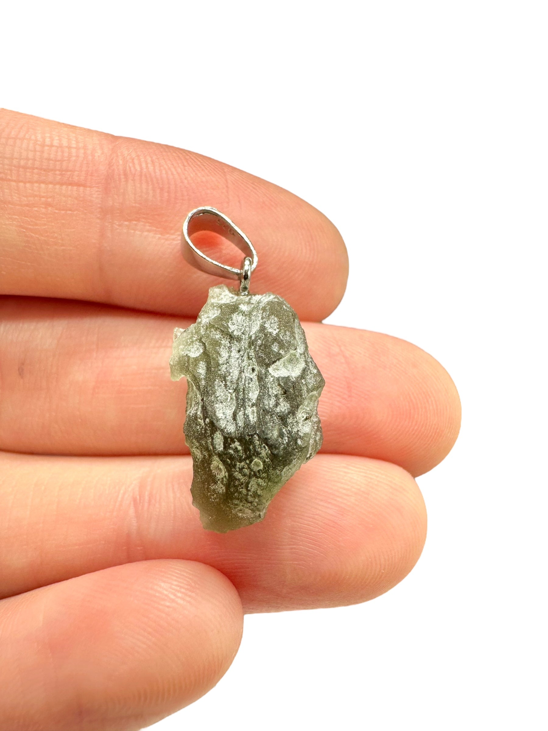 Silver moldavite pendant 2,7g - SP/V344