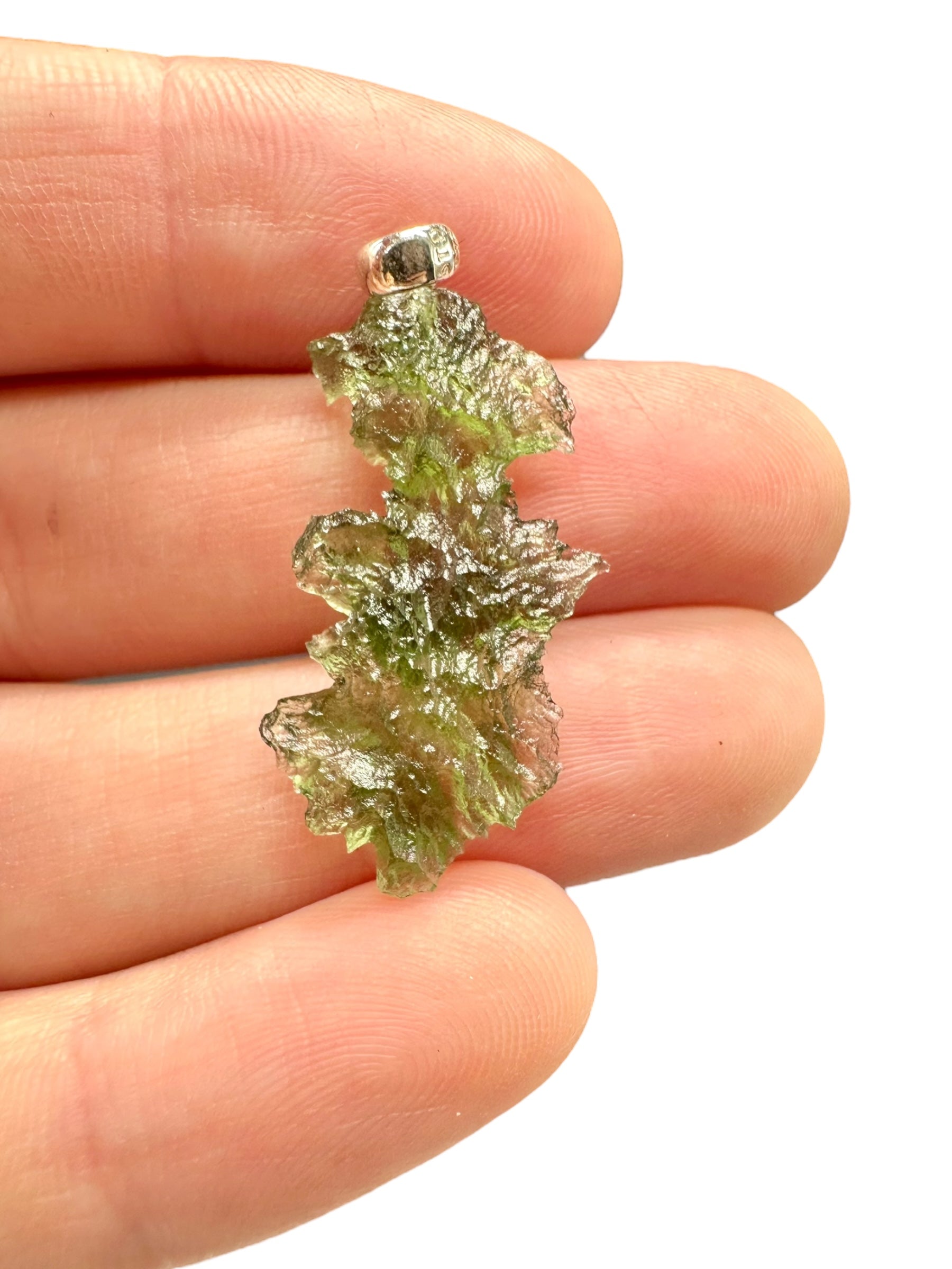 Silver moldavite pendant 1,5g - SP/V351