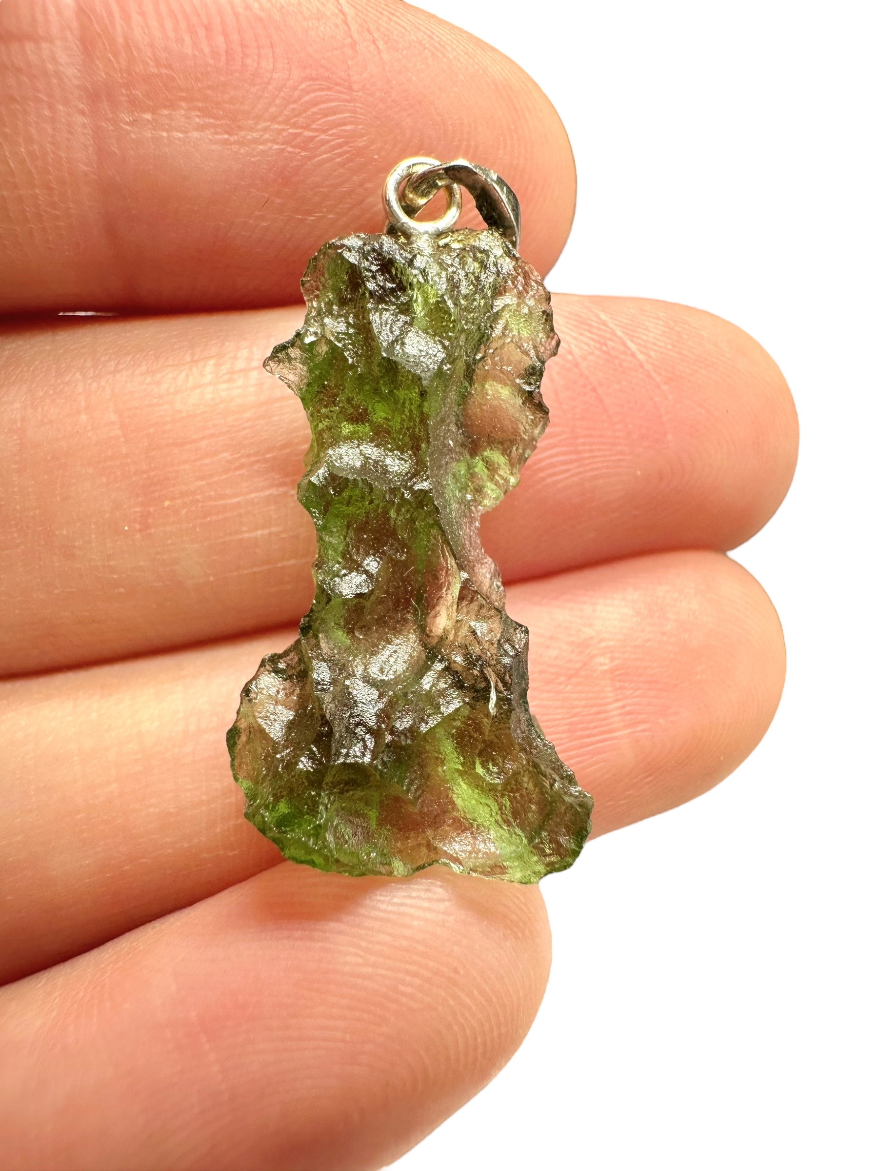 Silver moldavite pendant 2g - SP/V352
