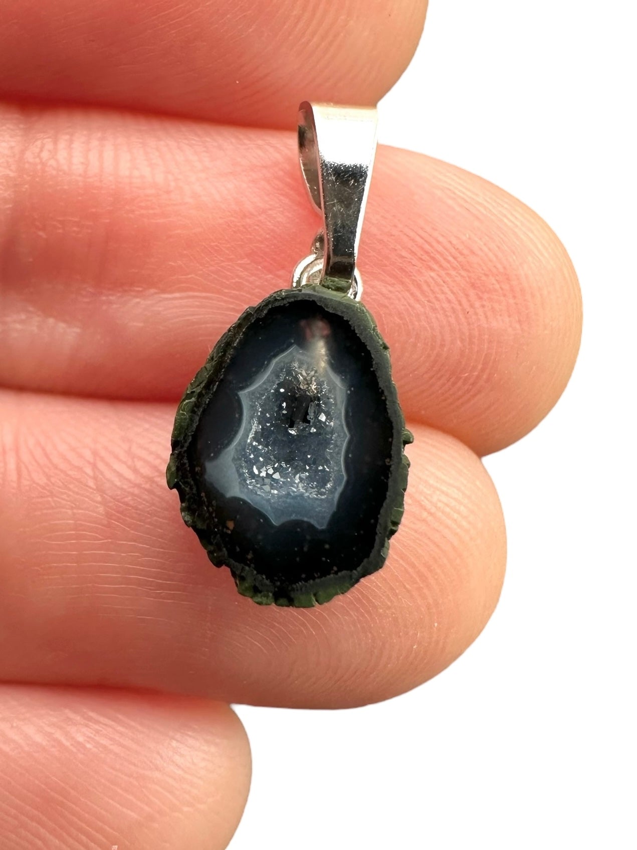Pendant from Tabasco Agate Geode