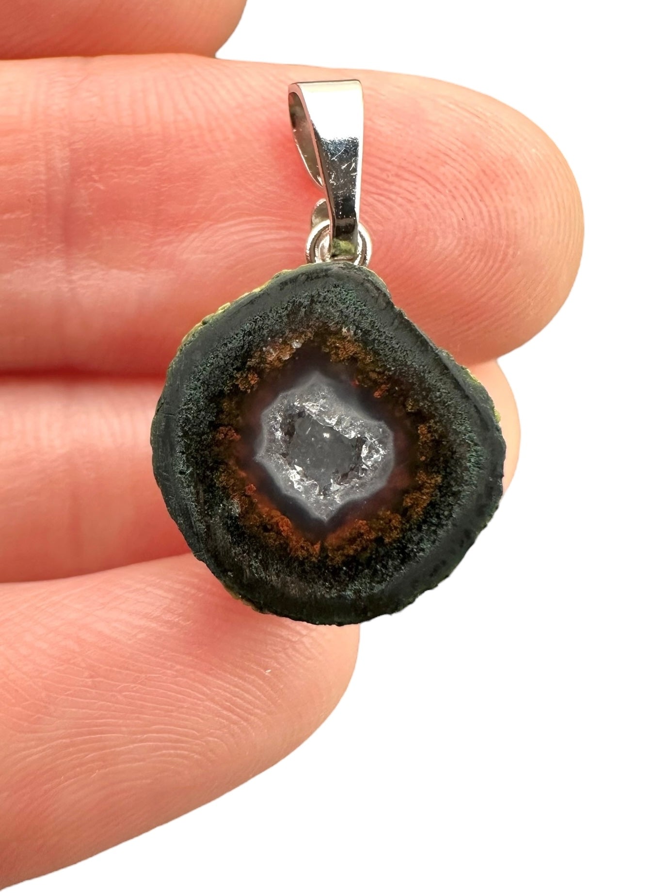 Pendant from Tabasco Agate Geode