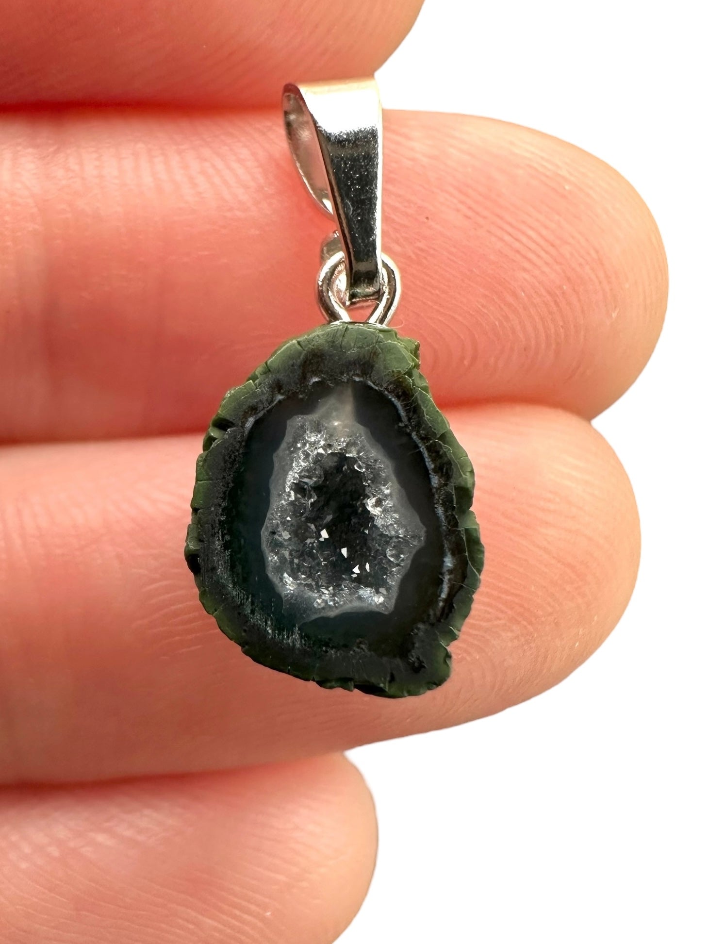Pendant from Tabasco Agate Geode