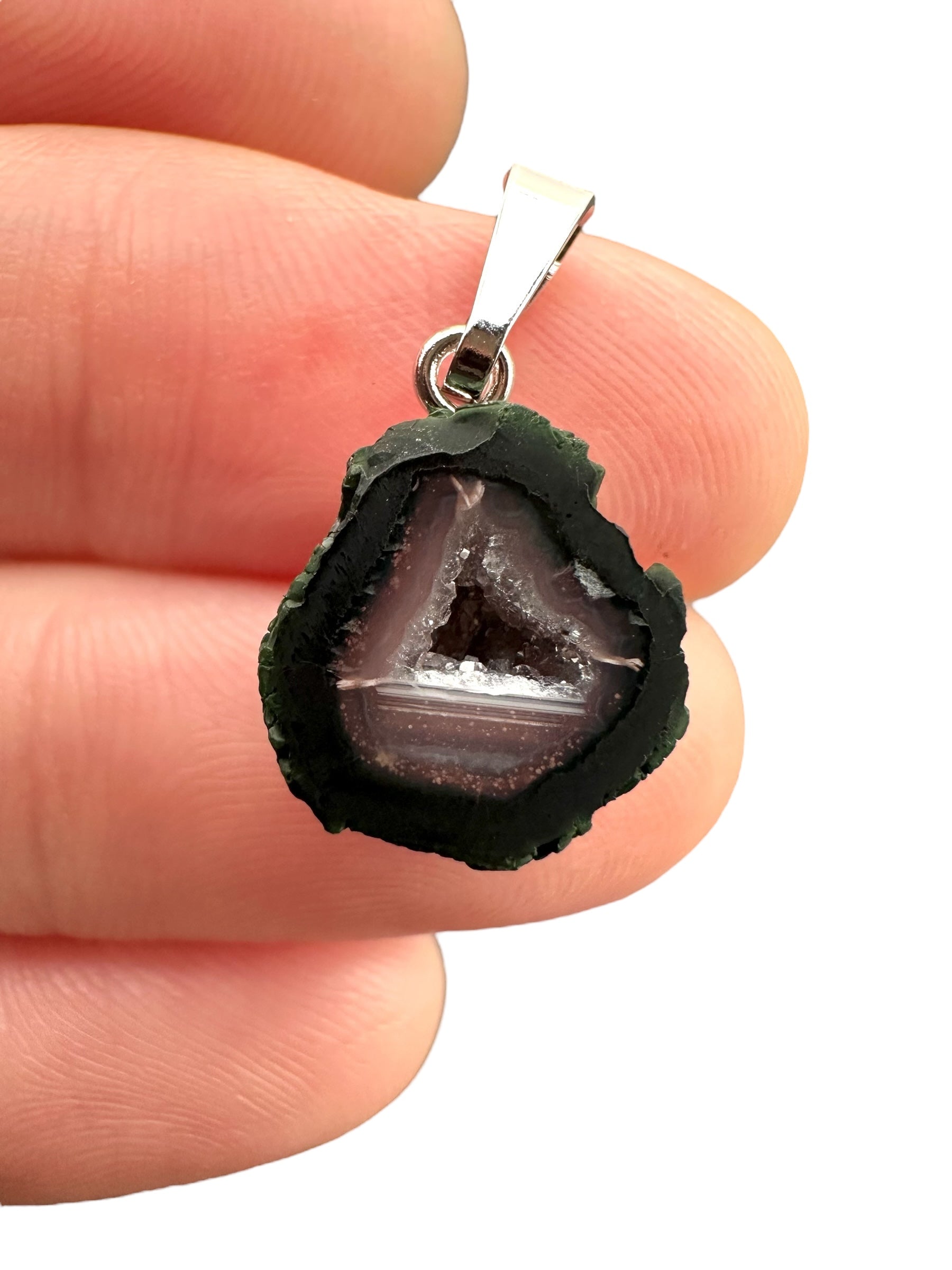 Pendant from Tabasco Agate Geode
