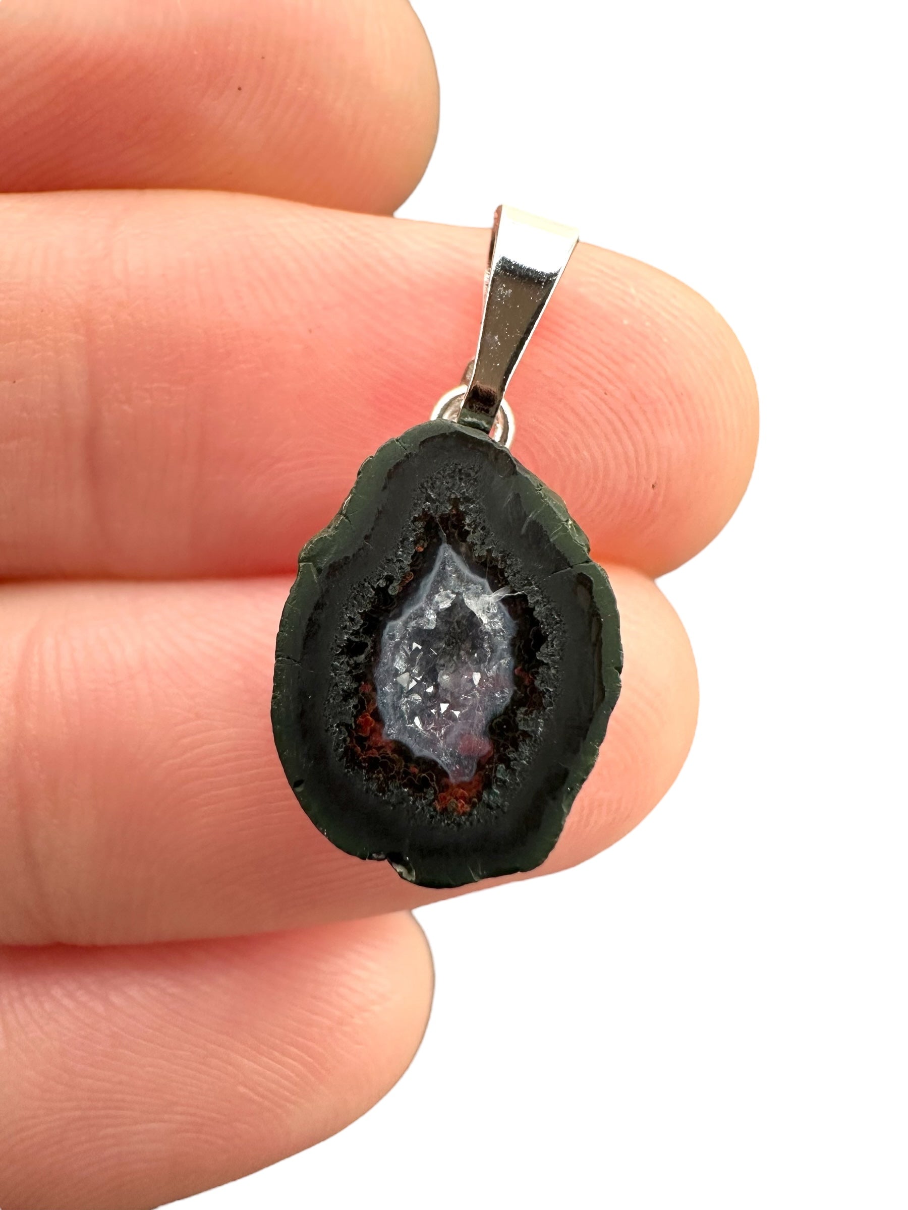 Pendant from Tabasco Agate Geode