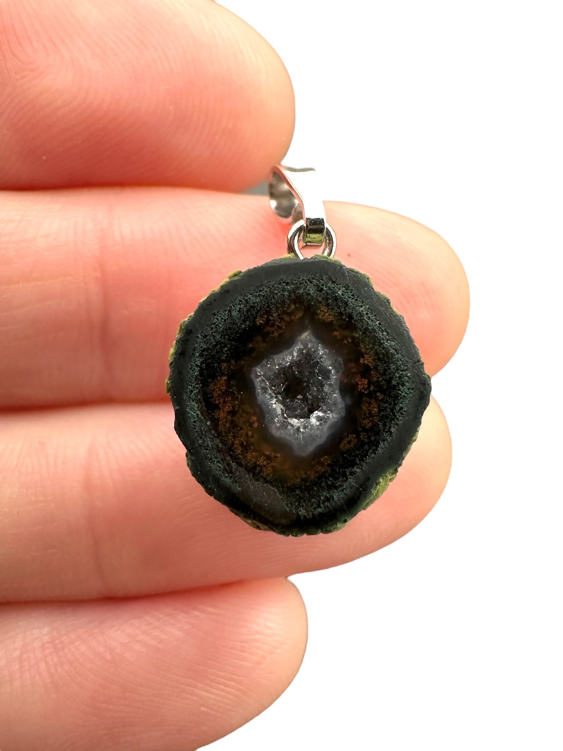 Pendant from Tabasco Agate Geode