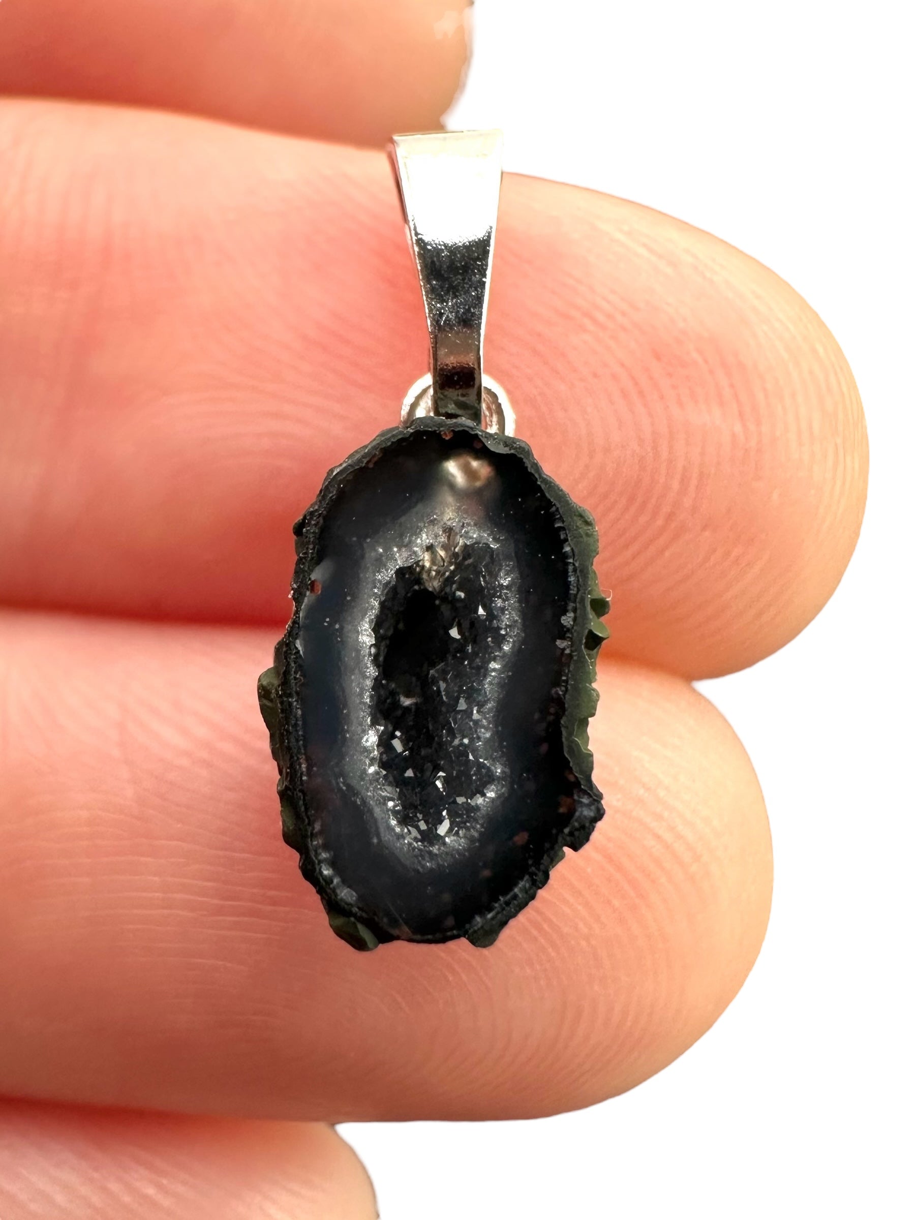 Pendant from Tabasco Agate Geode