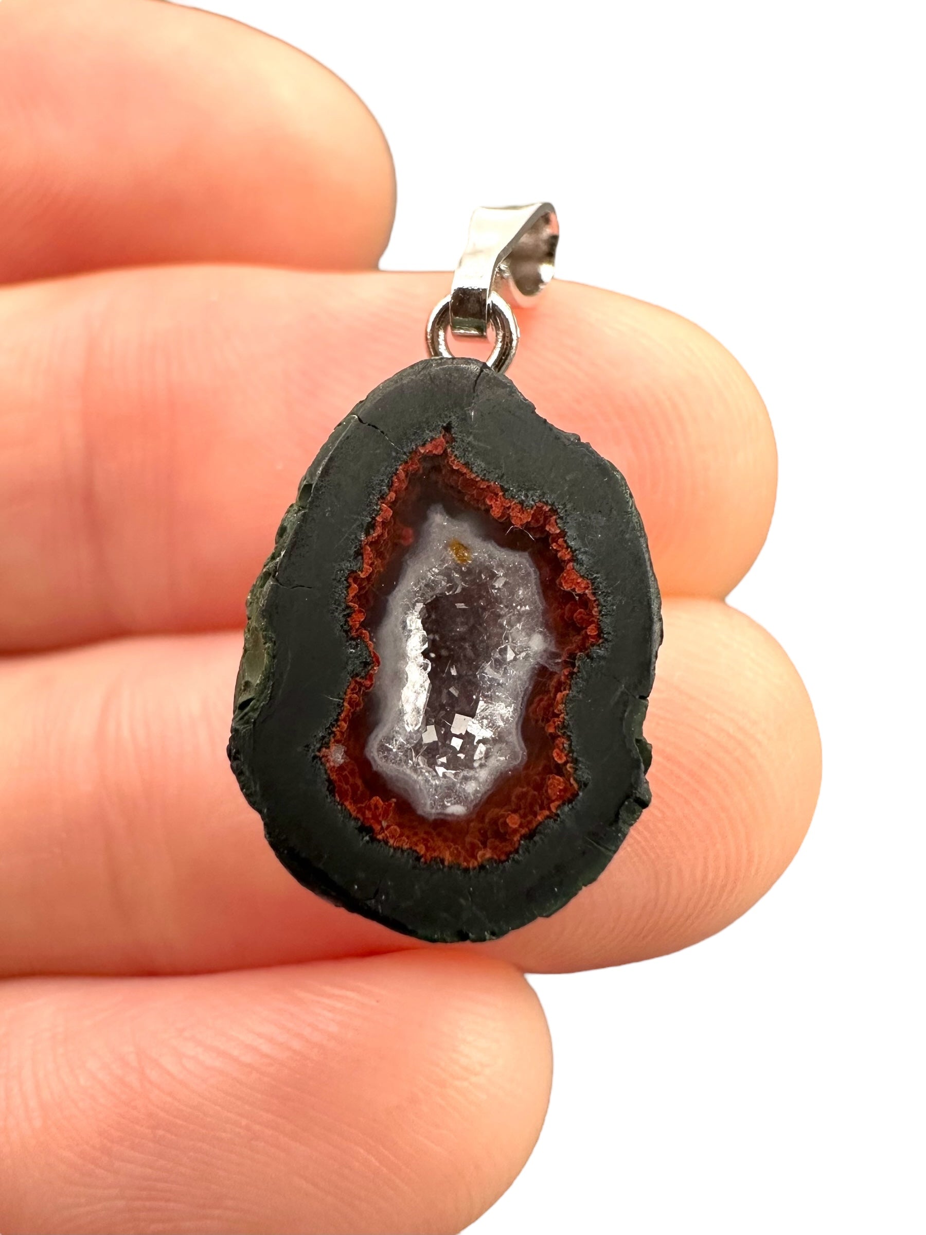 Pendant from Tabasco Agate Geode
