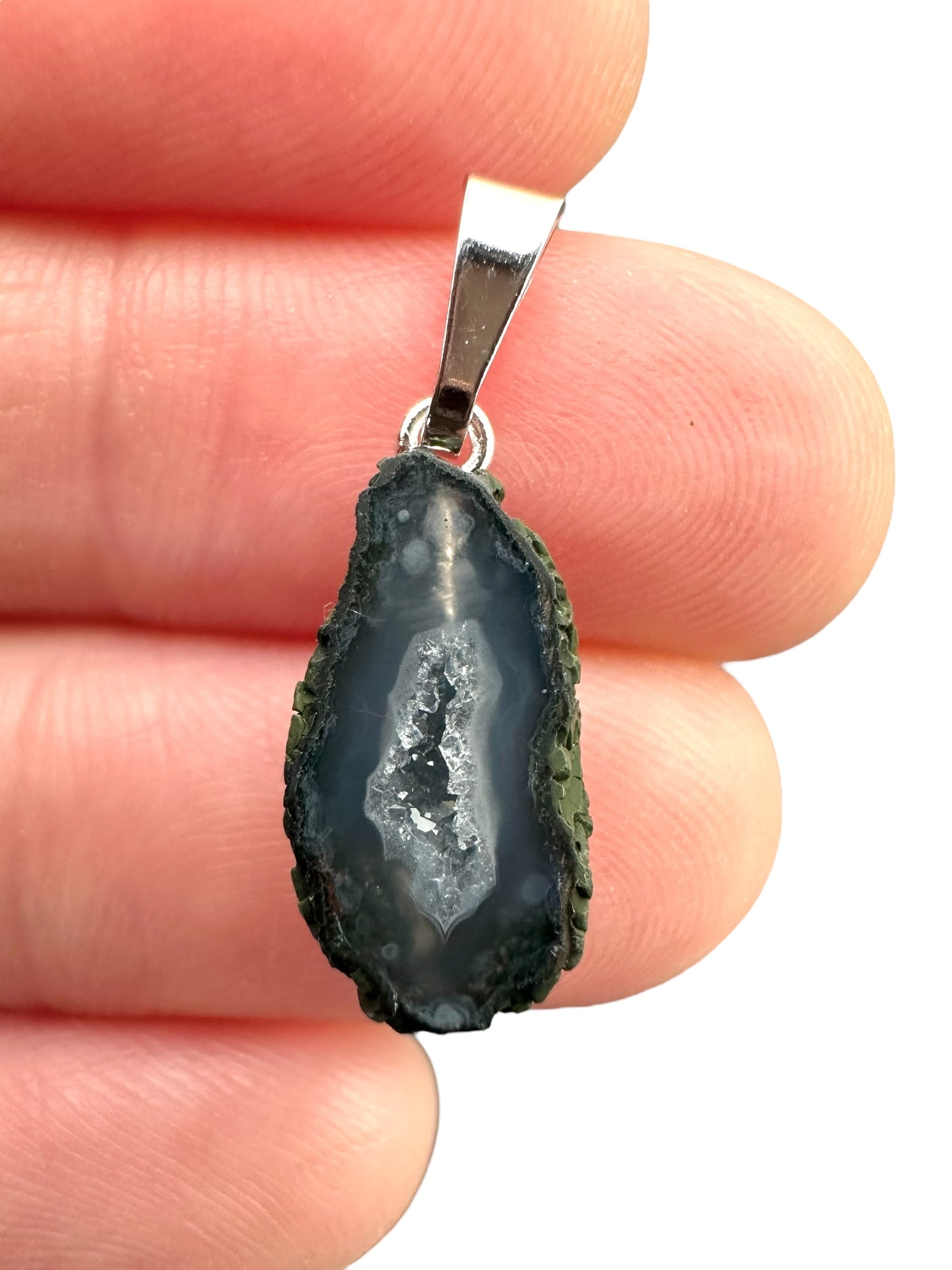 Pendant from Tabasco Agate Geode