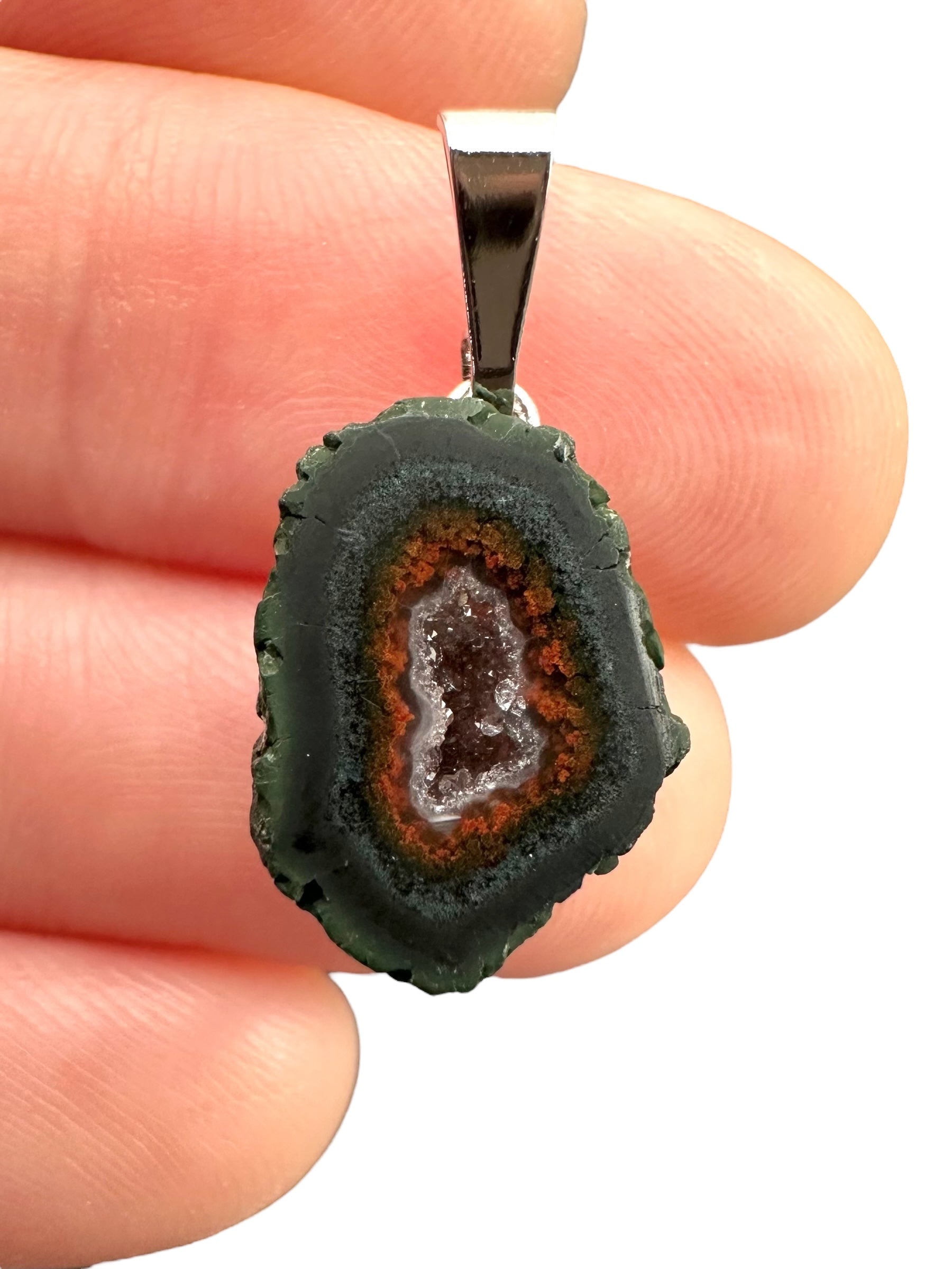 Pendant from Tabasco Agate Geode
