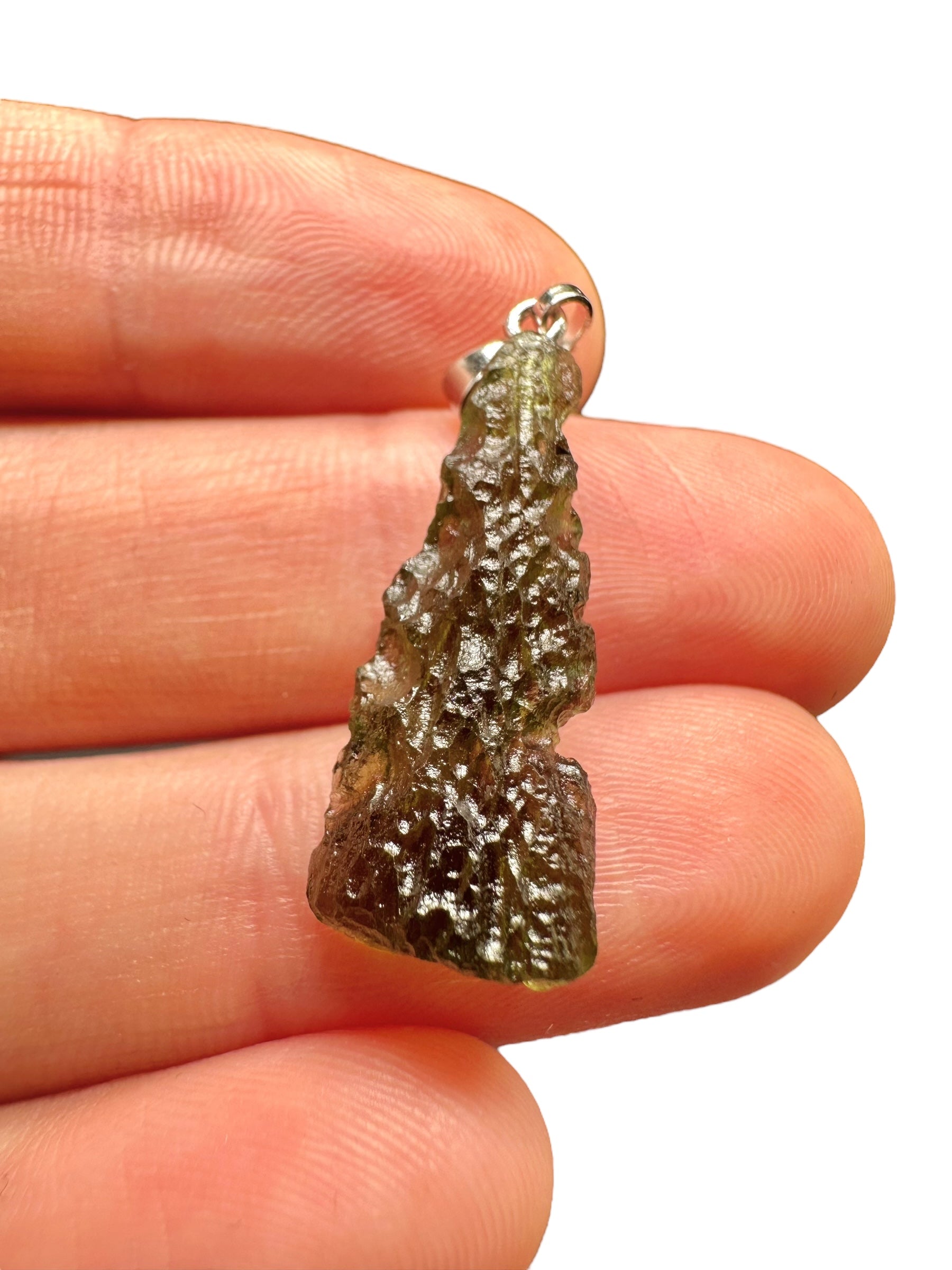 Moldavite pendant