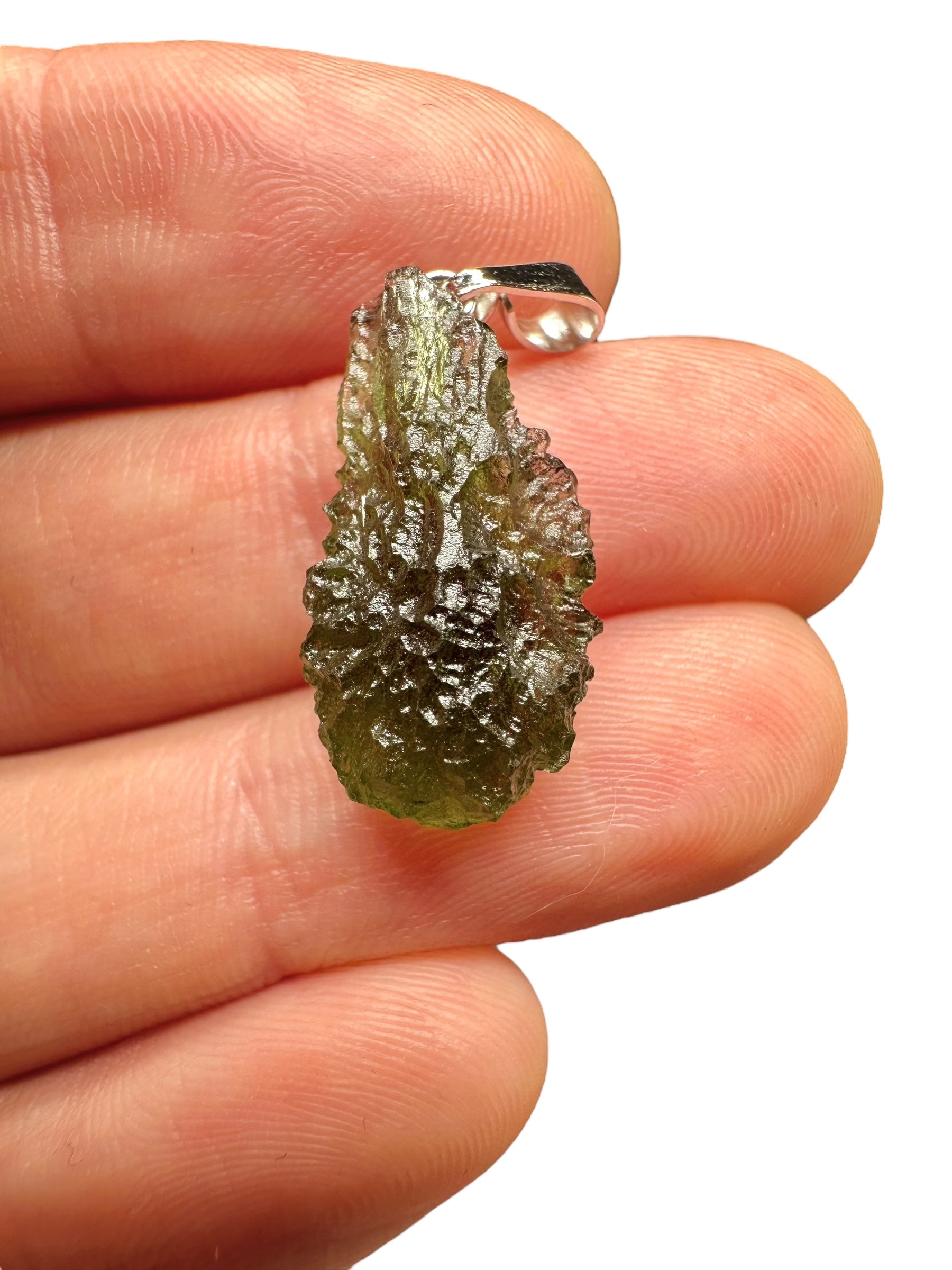 Moldavite pendant