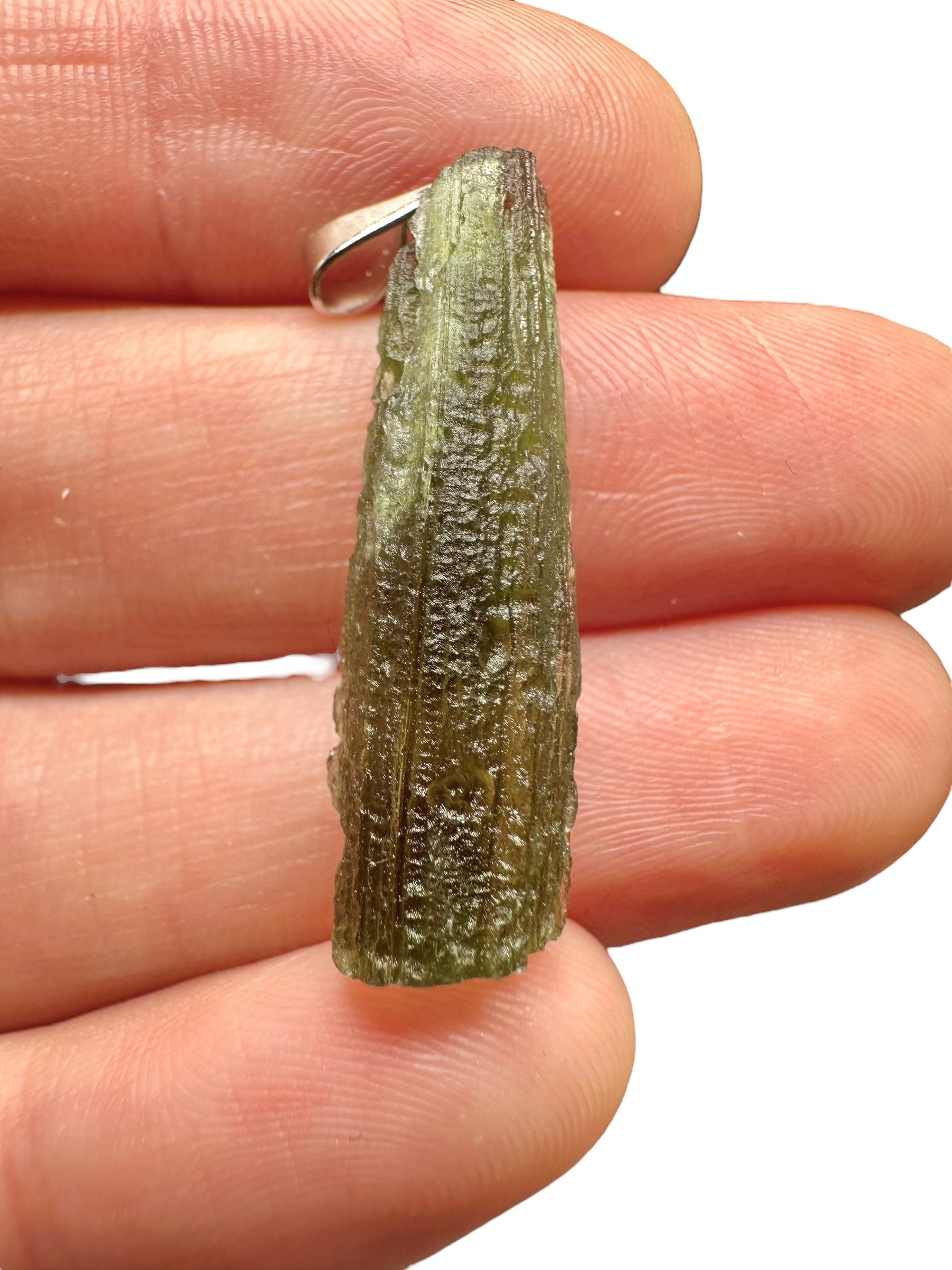 Moldavite pendant
