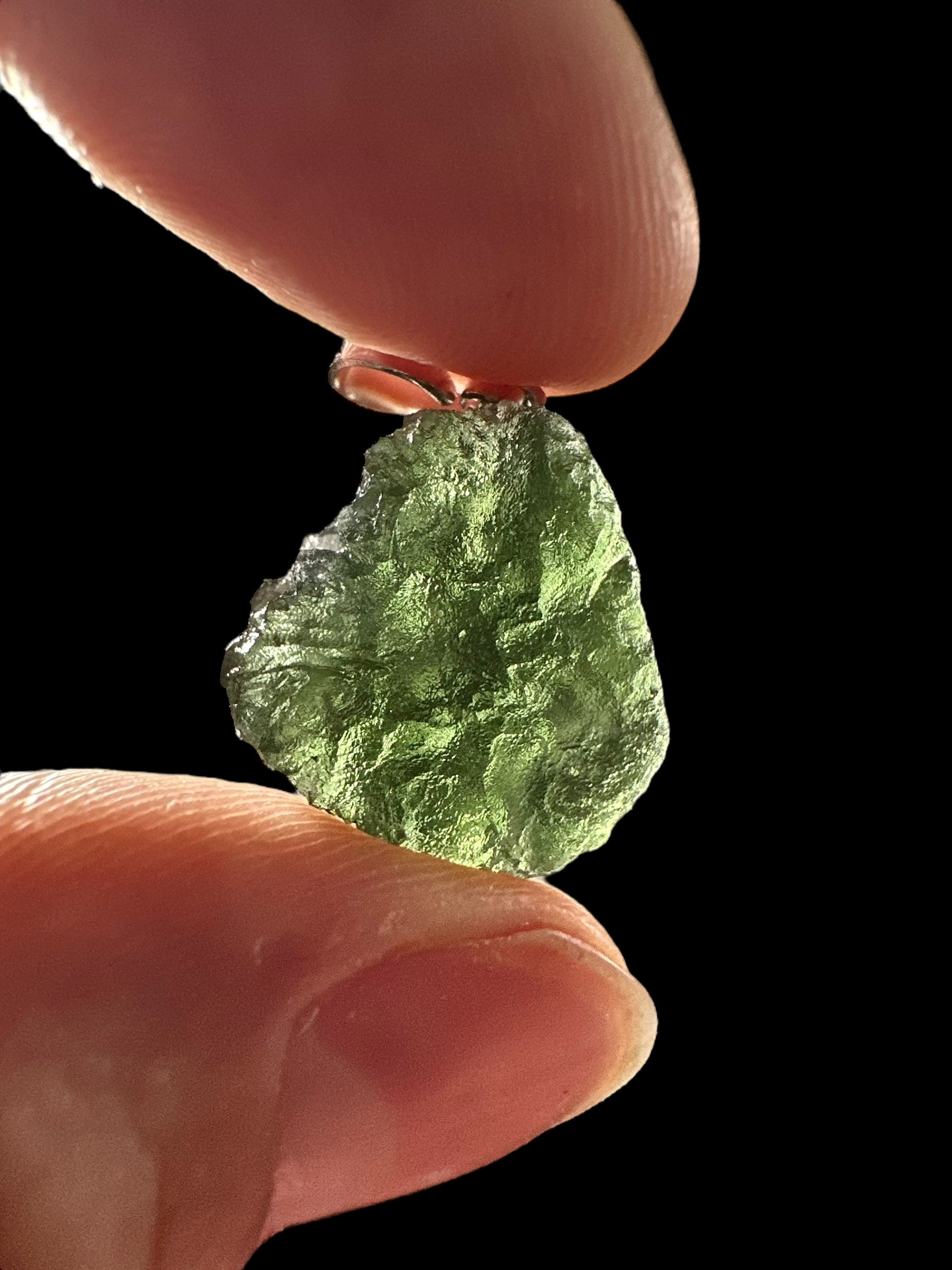 Moldavite pendant - P/V337