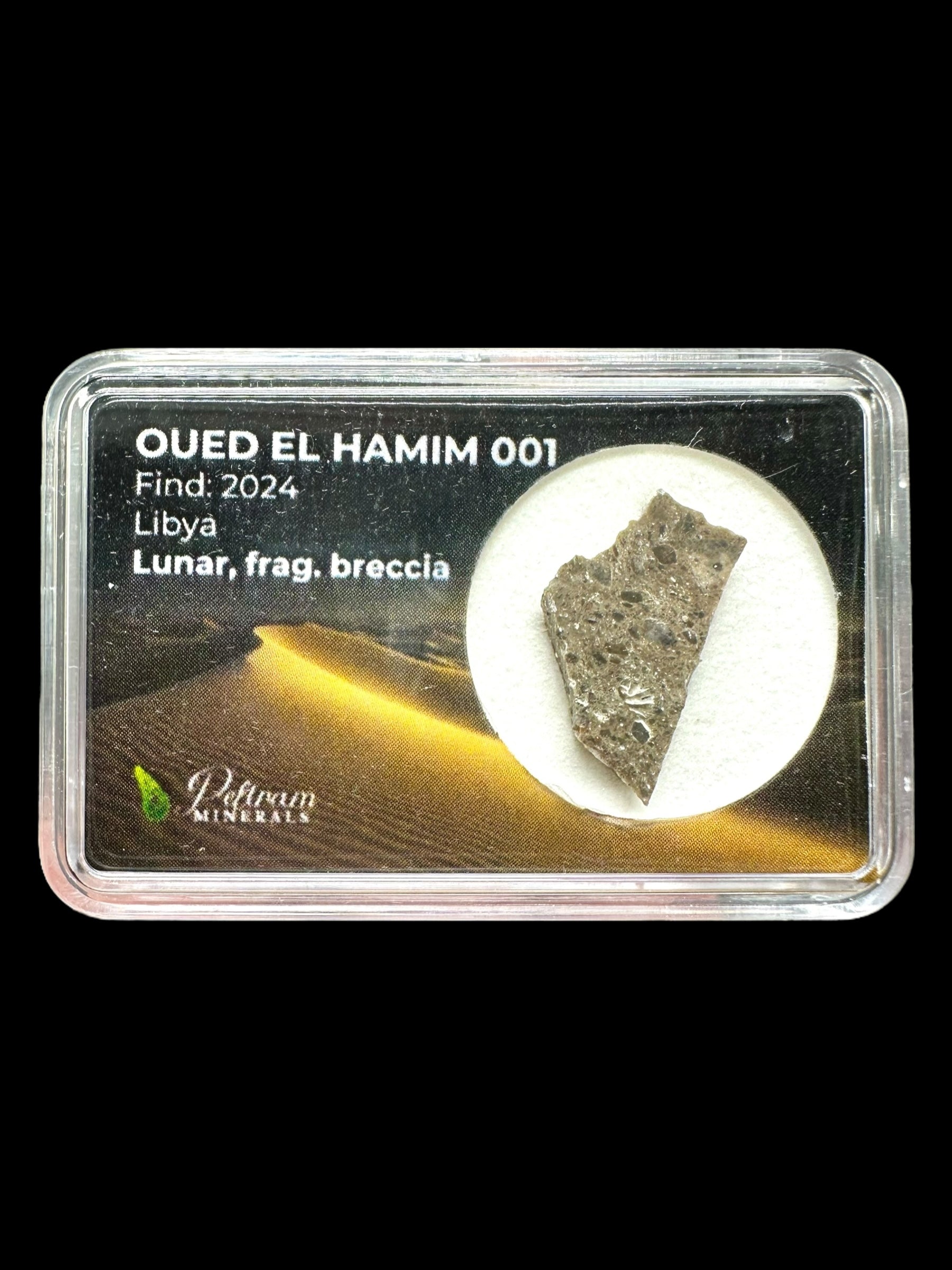 Lunar meteorite Oued el Hamim 001 – 1,2g – Libya