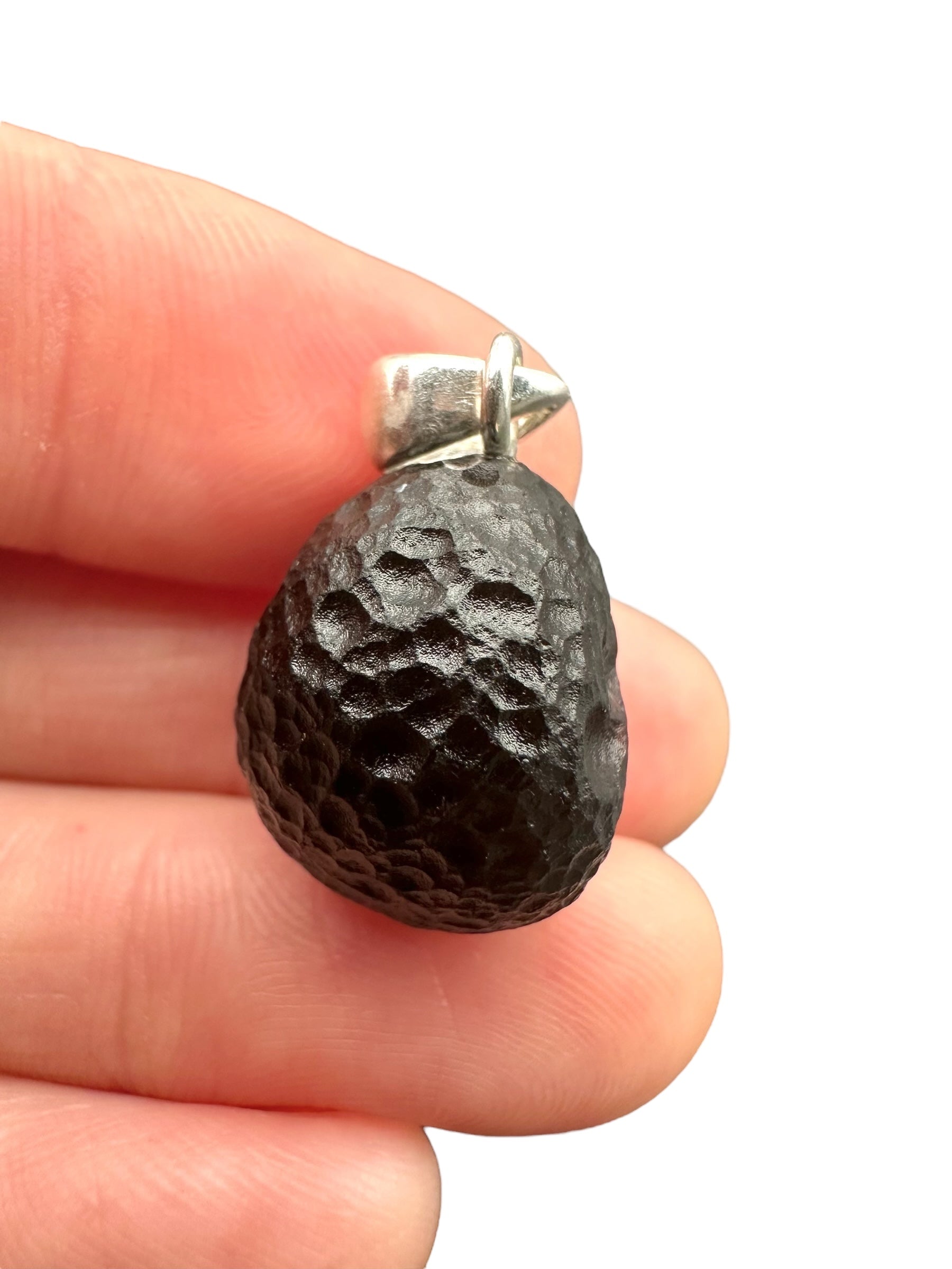 Silver colombianite pendant - SP/K025