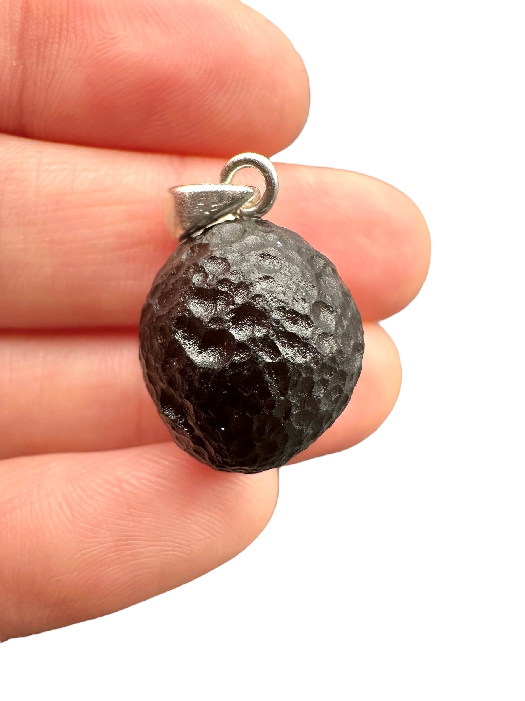 Silver colombianite pendant - SP/K025