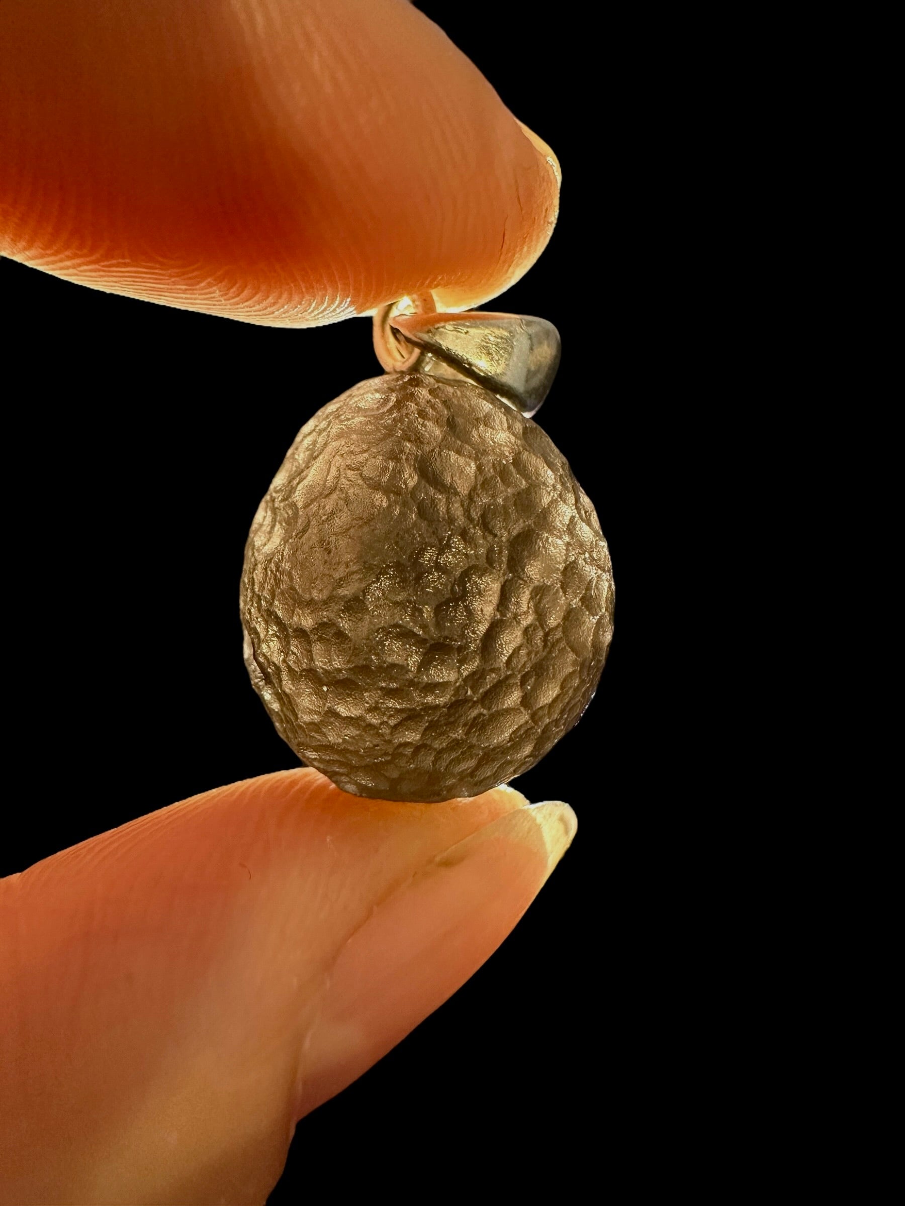 Silver colombianite pendant - SP/K025