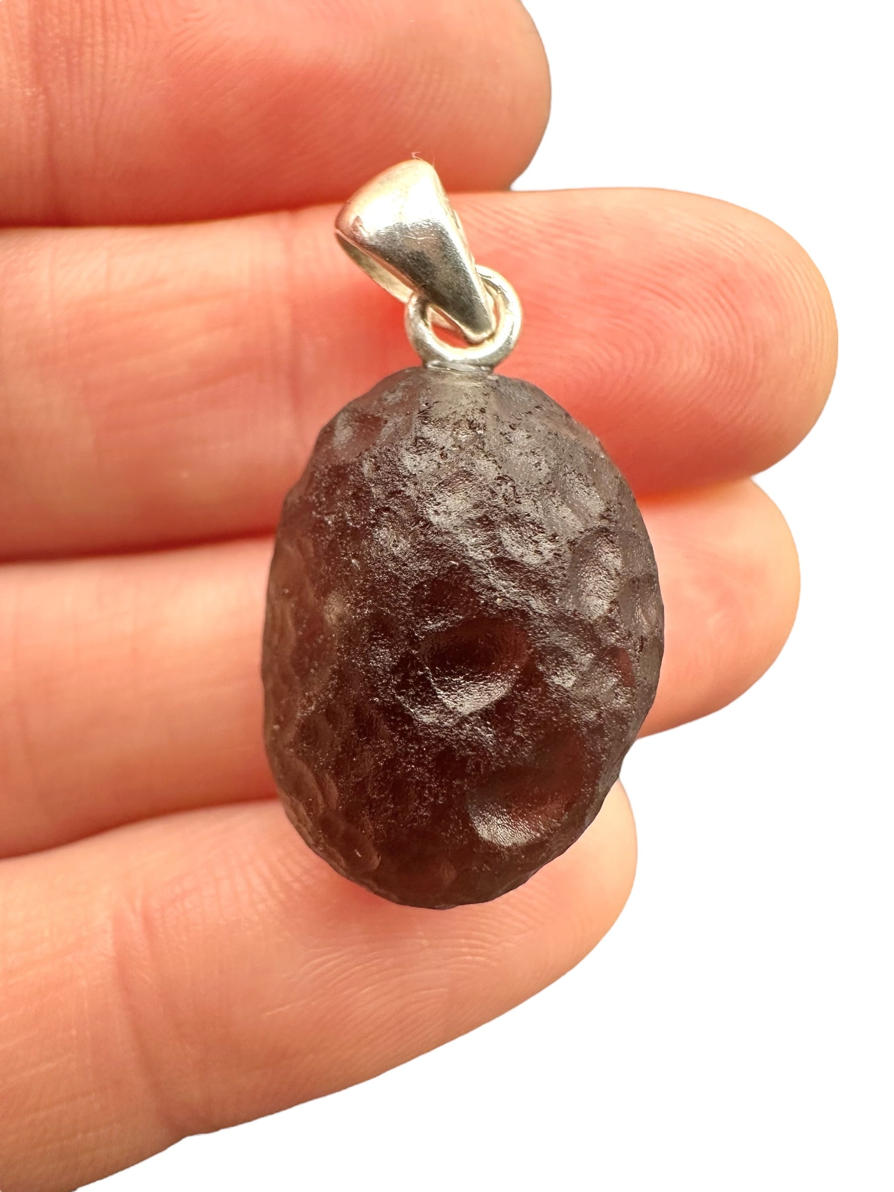 Silver colombianite pendant - SP/K026