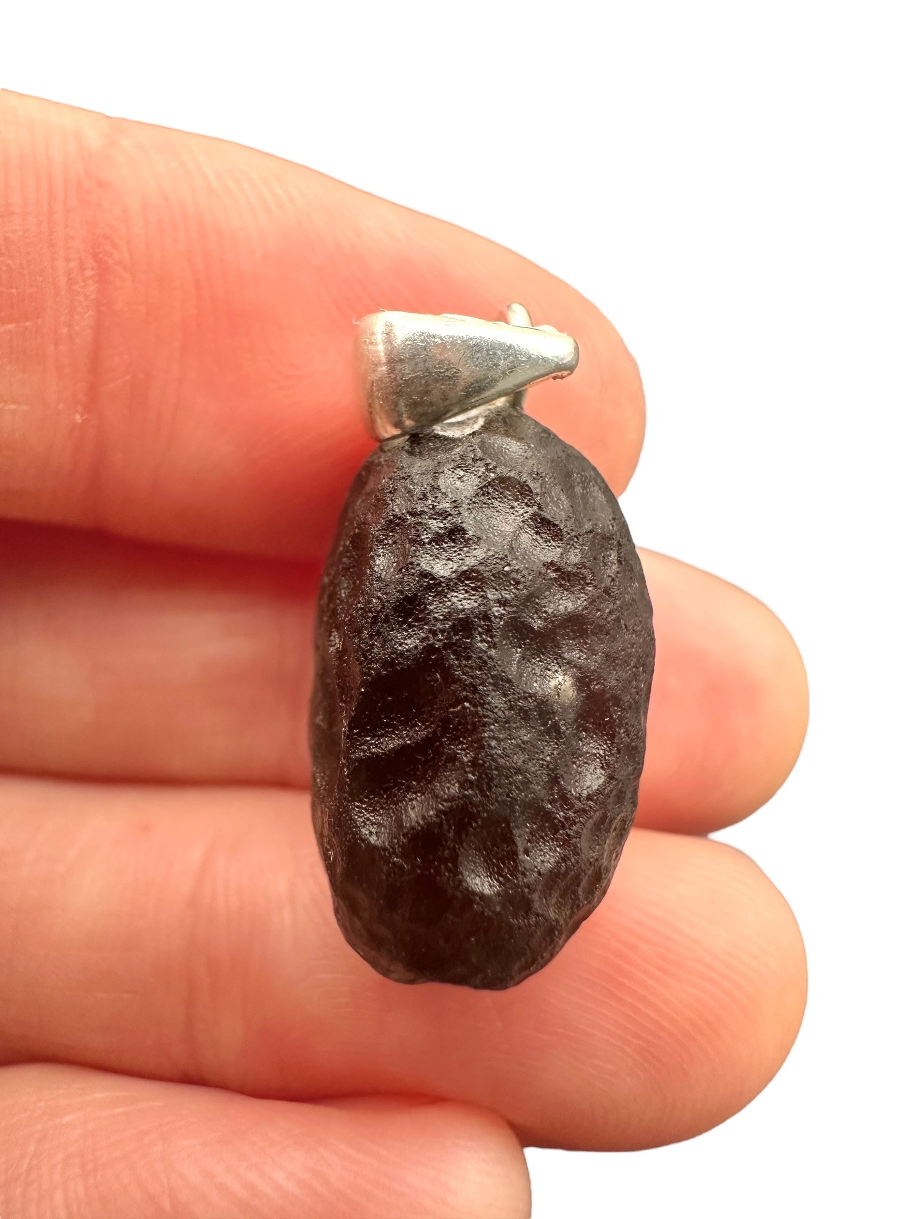 Silver colombianite pendant - SP/K026