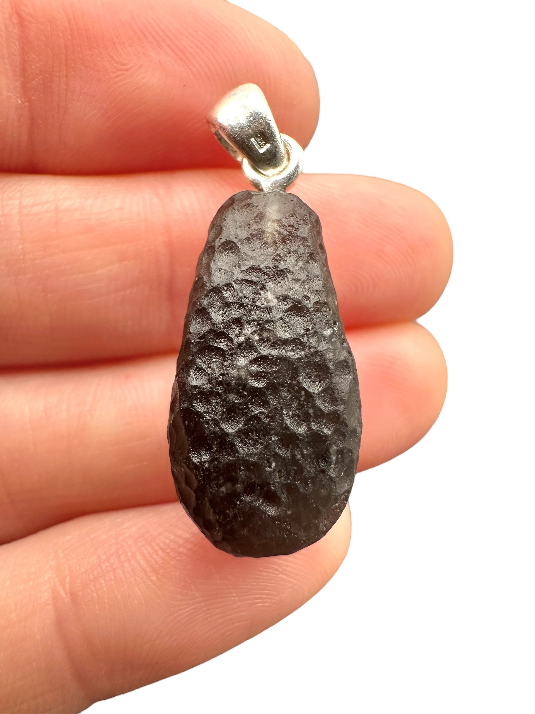 Silver colombianite pendant - SP/K027