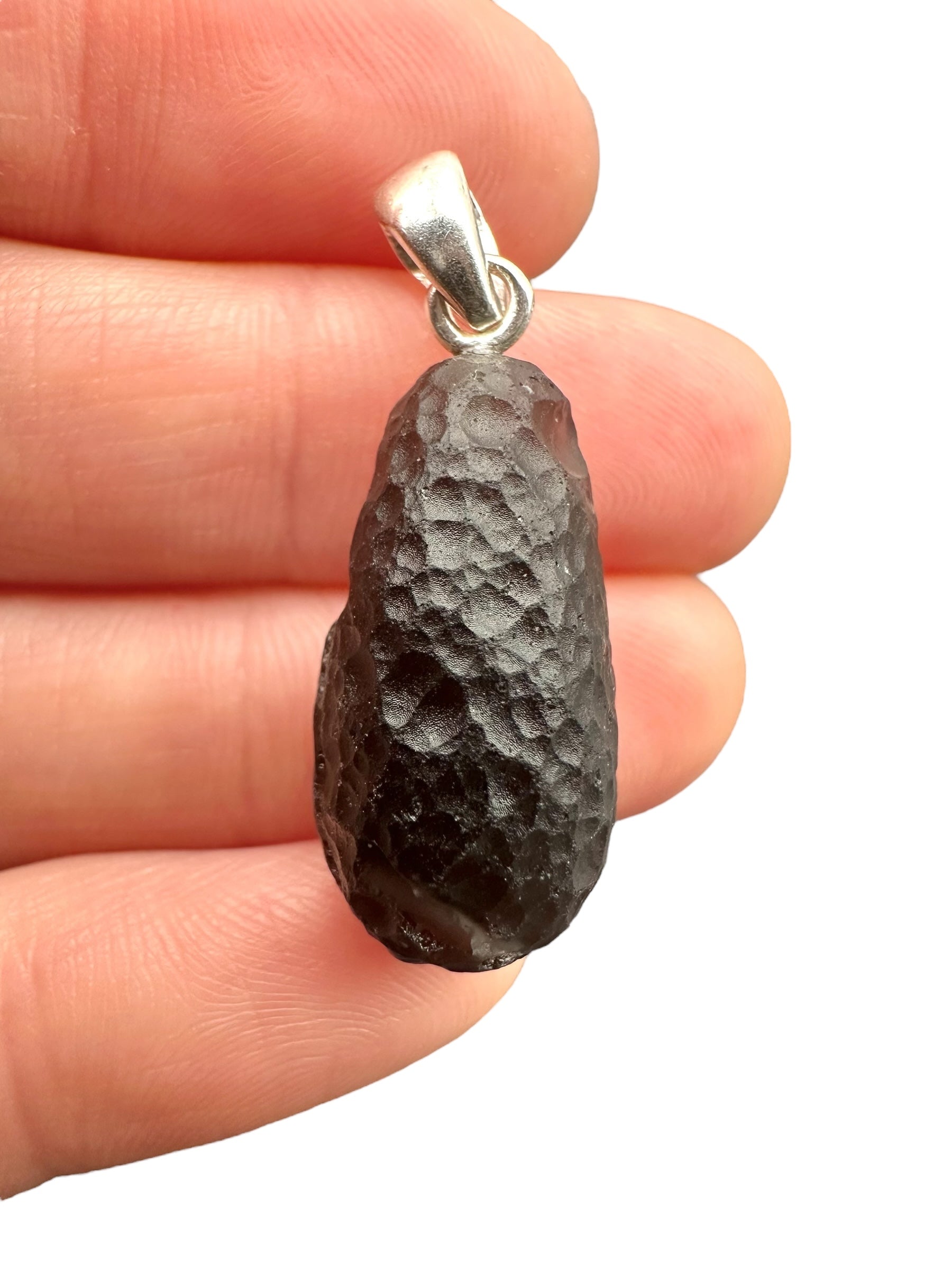 Silver colombianite pendant - SP/K027