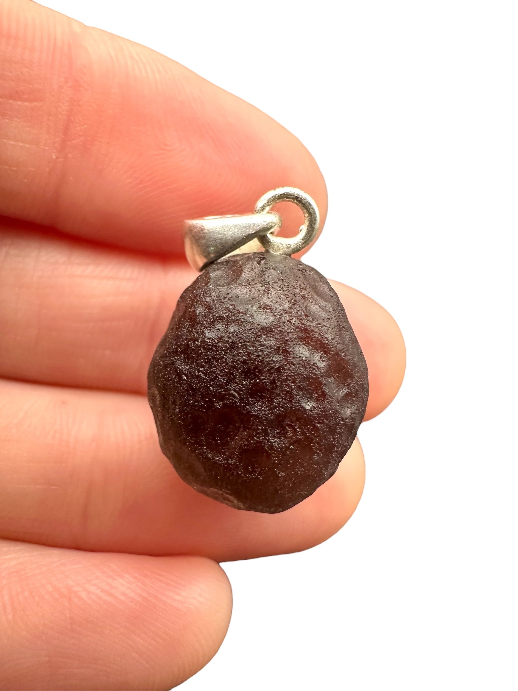 Silver colombianite pendant - SP/K028