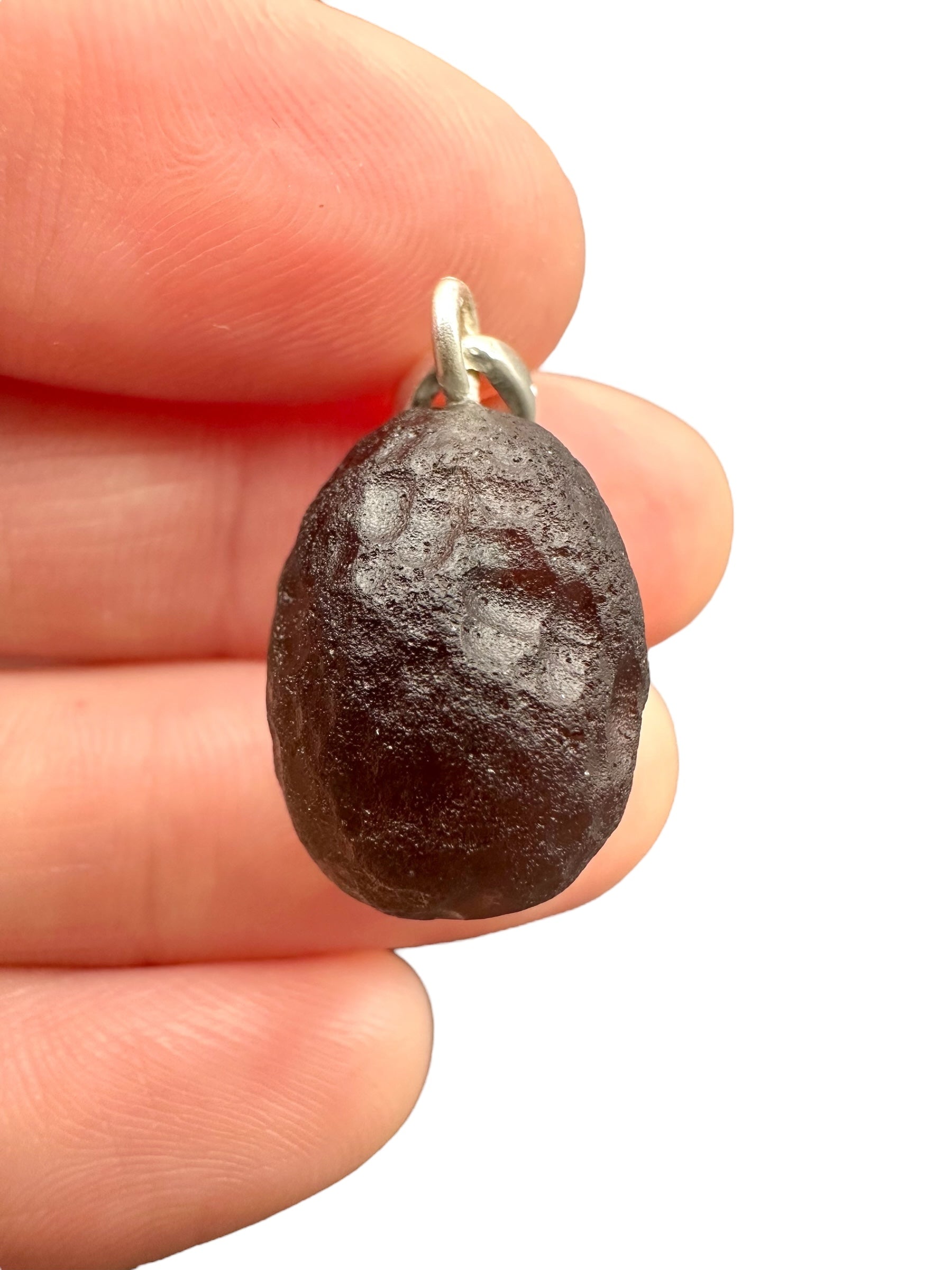 Silver colombianite pendant - SP/K028