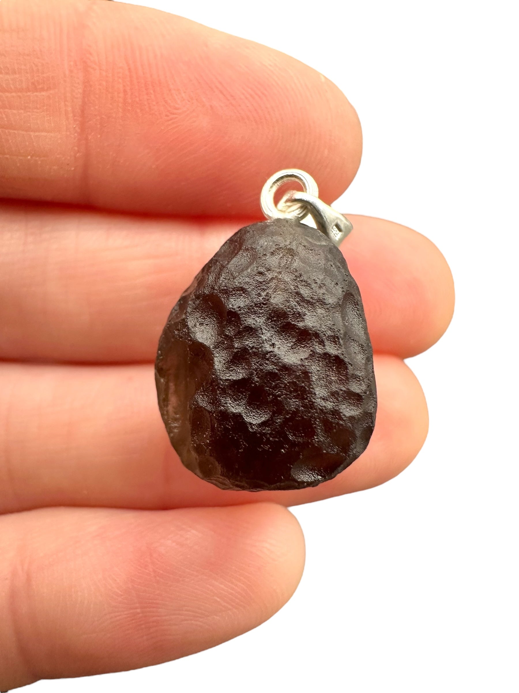 Silver colombianite pendant - SP/K029