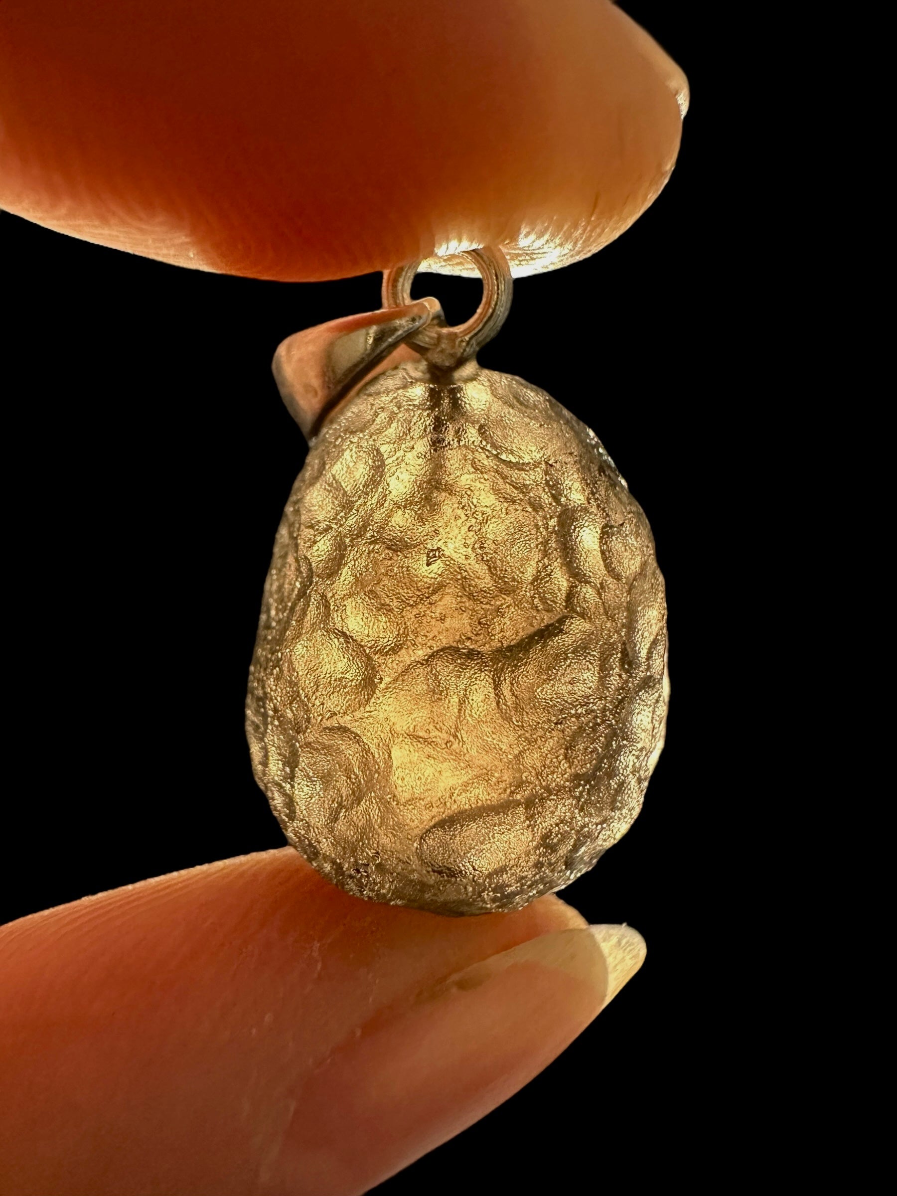 Silver colombianite pendant - SP/K029