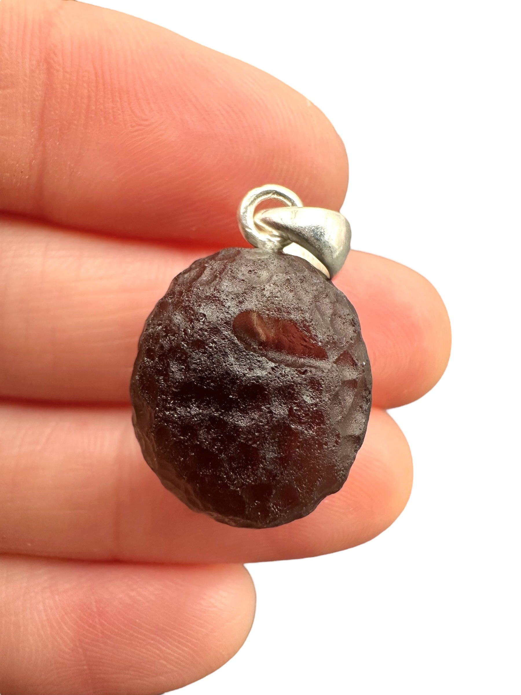 Silver colombianite pendant - SP/K030