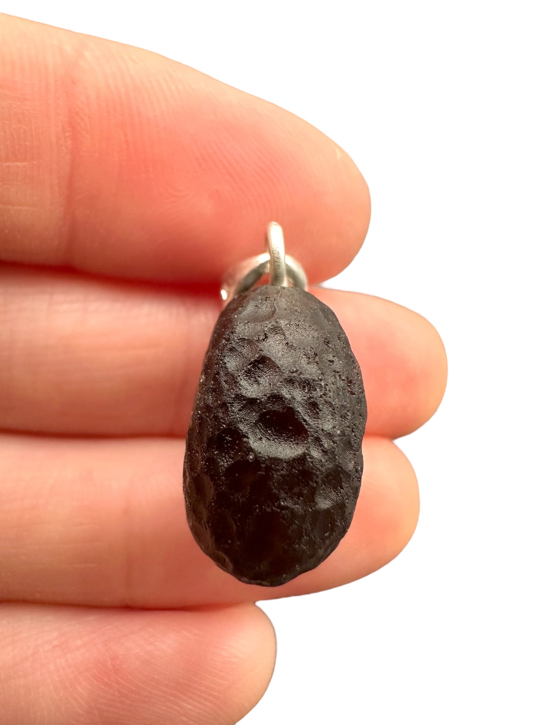 Silver colombianite pendant - SP/K030