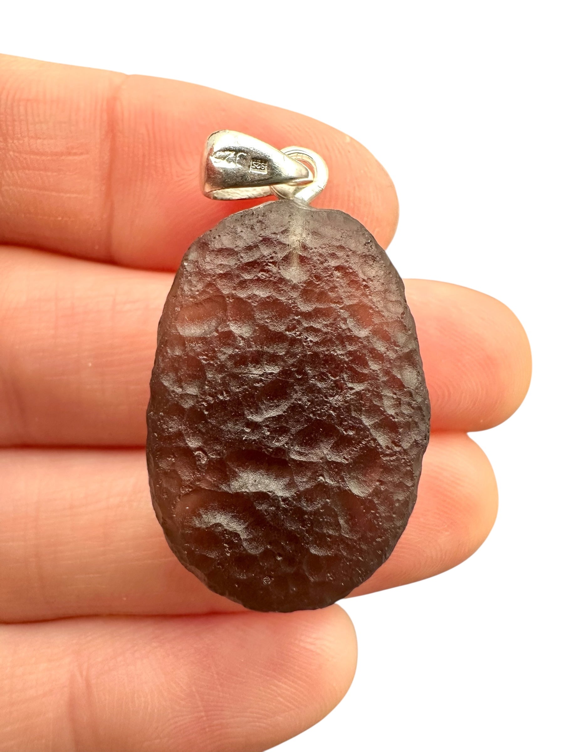 Silver colombianite pendant - SP/K031