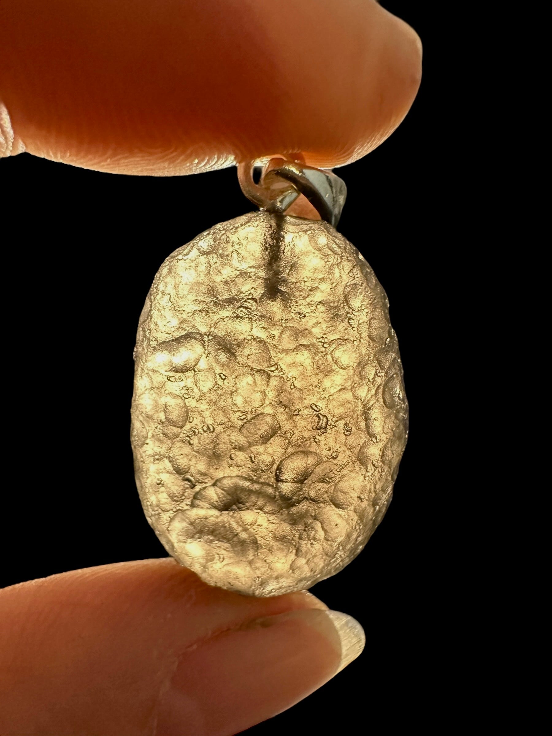 Silver colombianite pendant - SP/K031