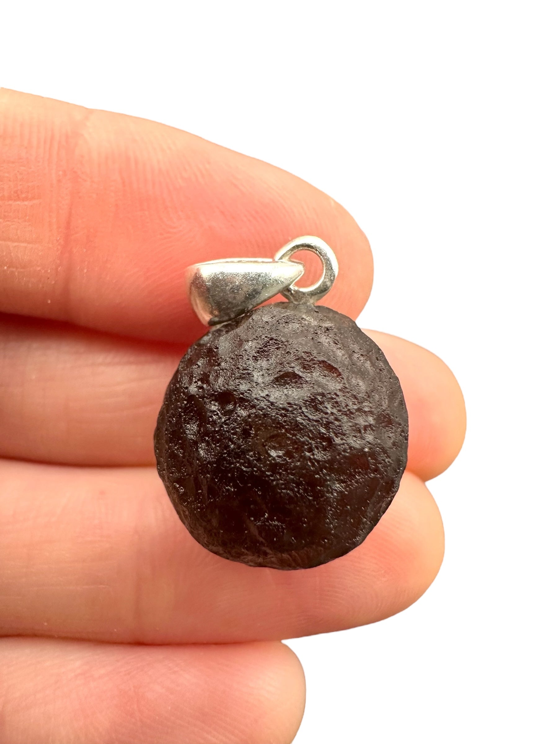 Silver colombianite pendant - SP/K032