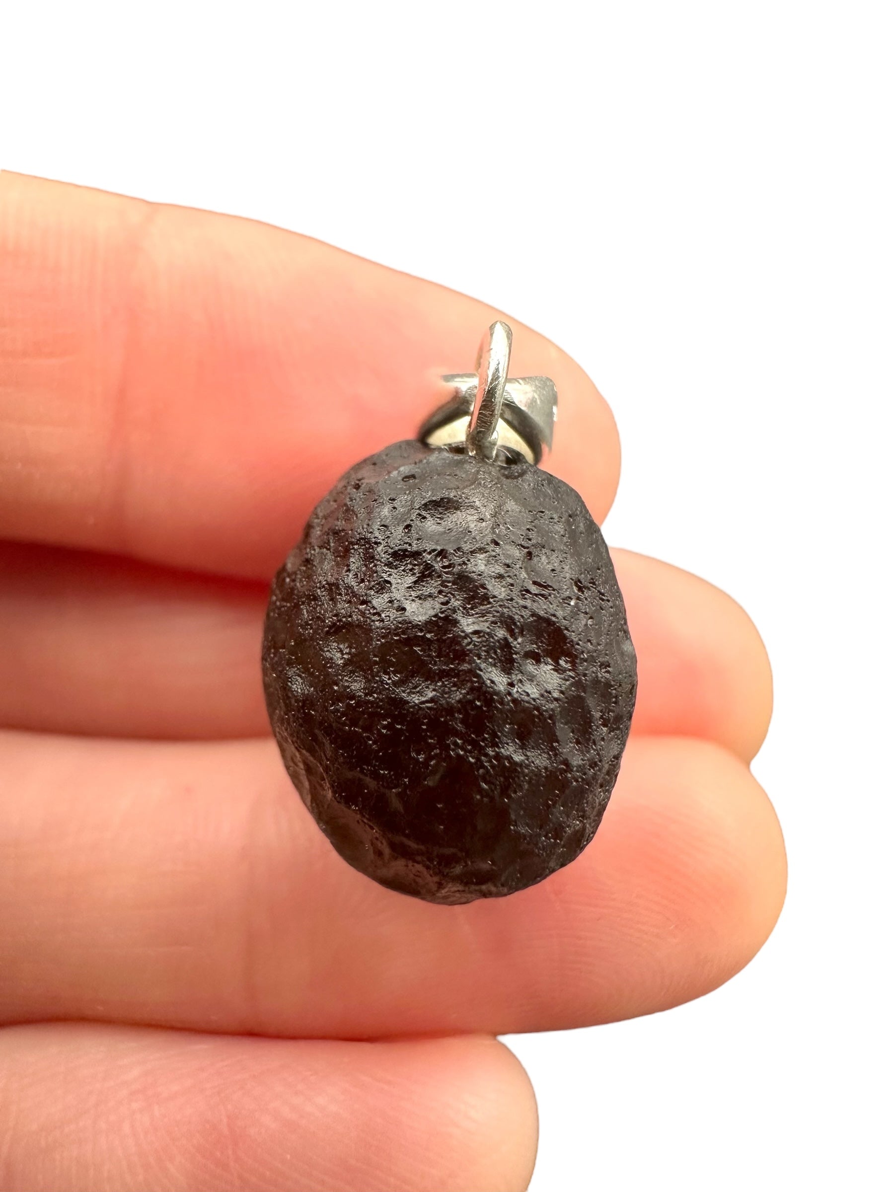 Silver colombianite pendant - SP/K032