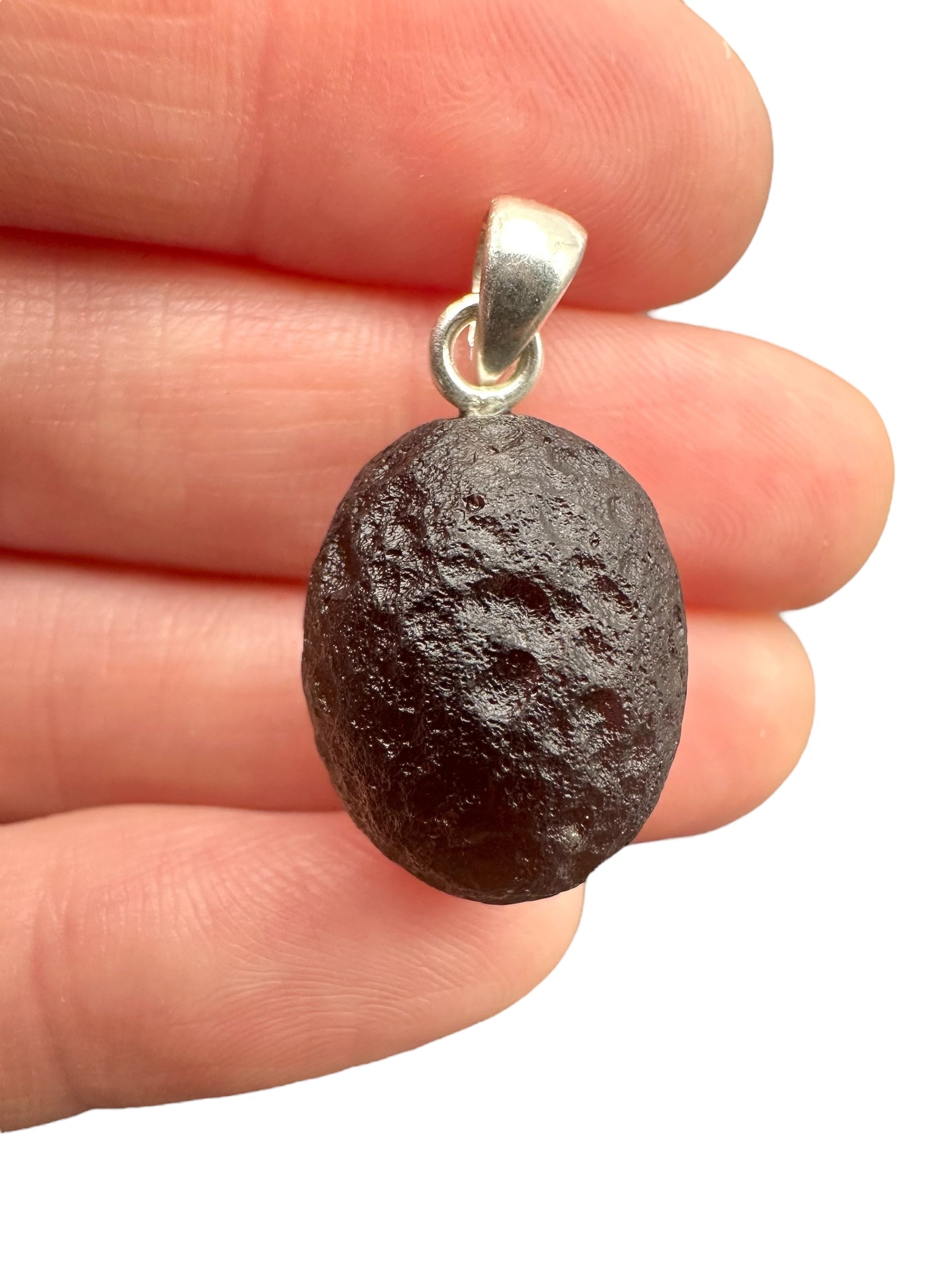 Silver colombianite pendant - SP/K033