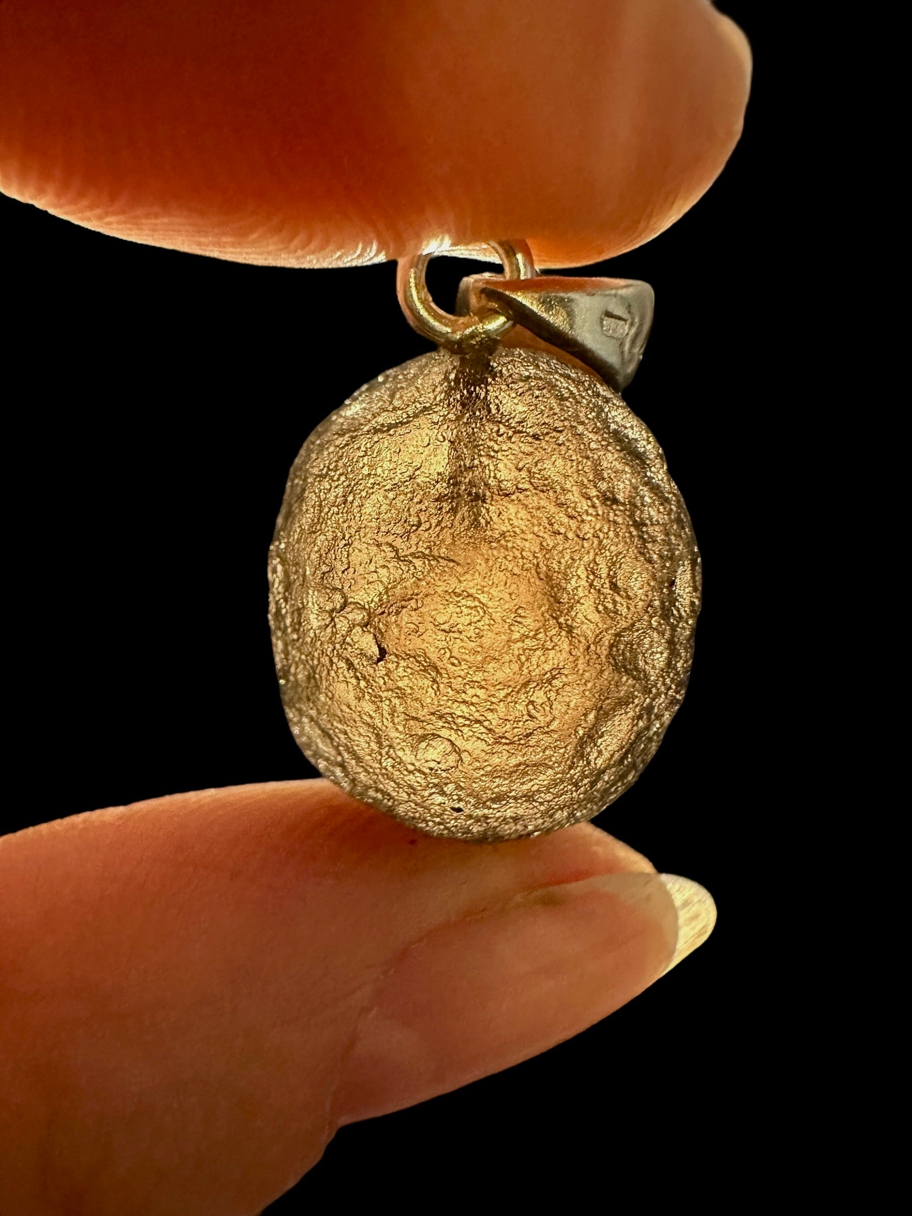 Silver colombianite pendant - SP/K033