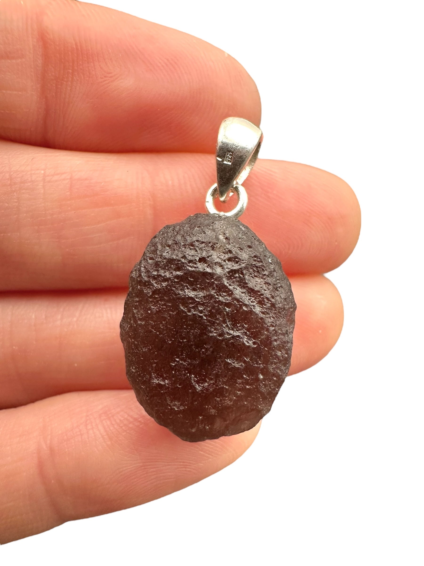 Silver colombianite pendant - SP/K034