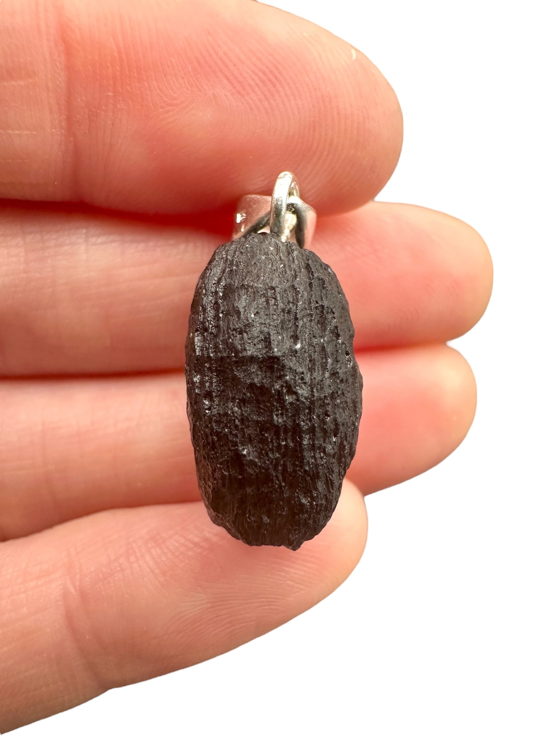 Silver colombianite pendant - SP/K034